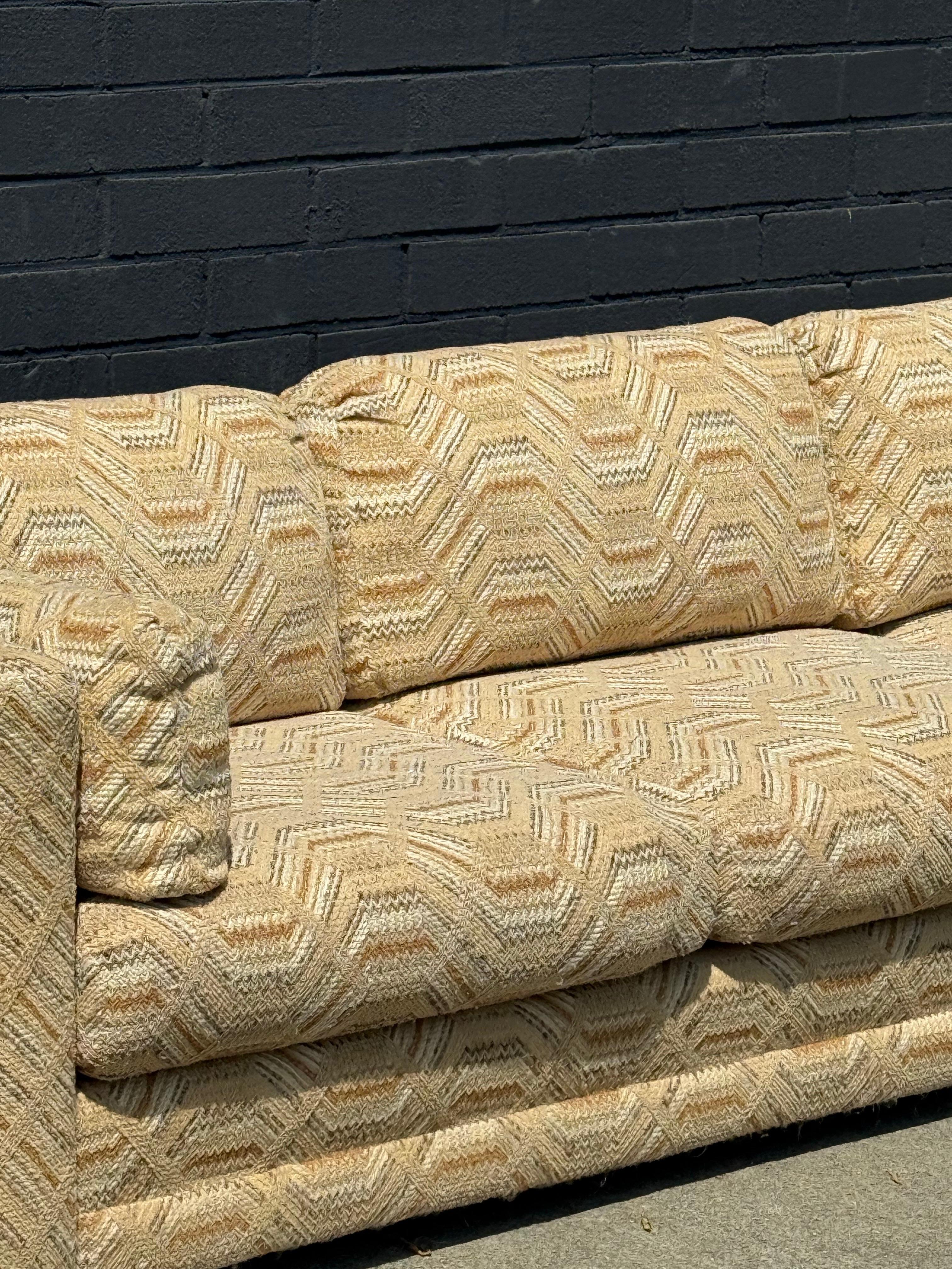 Late 20th Century 1970s Sofa in the Manner of Milo Baughman