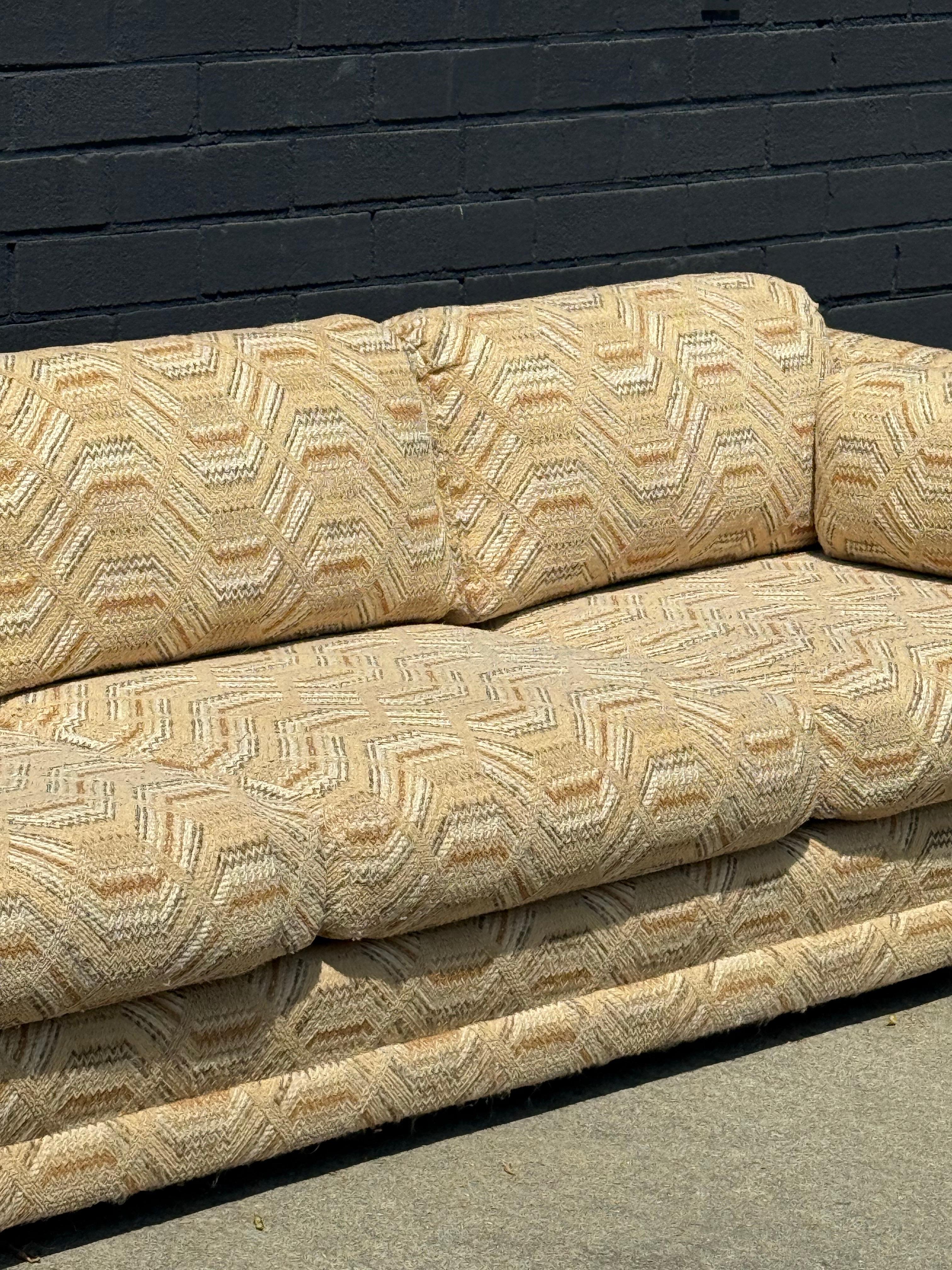 1970s Sofa in the Manner of Milo Baughman 1