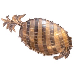 1970s Solid Brass Pineapple-shaped Vintage Centerpiece