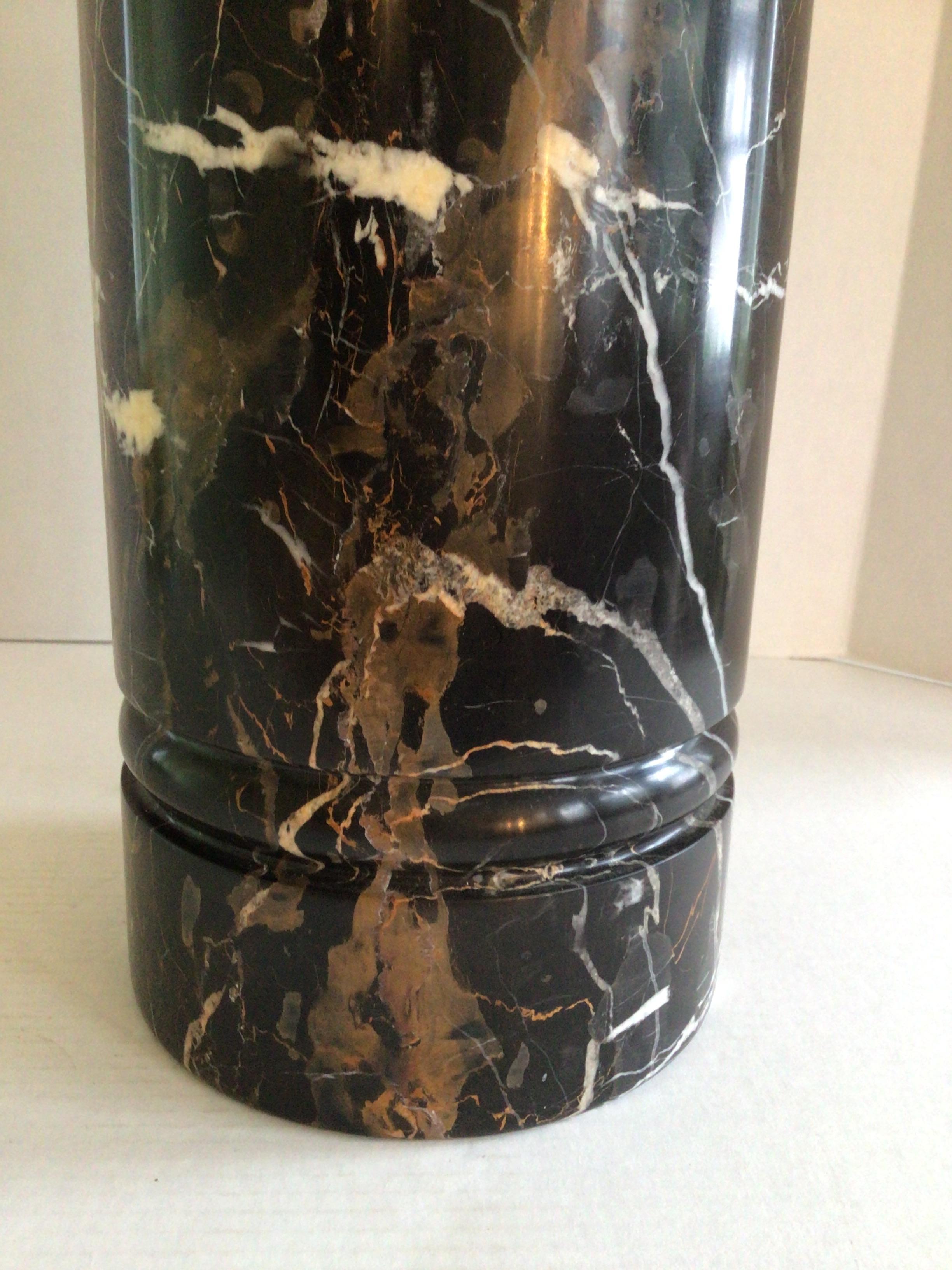 1970s Solid Marble Umbrella Stand In Good Condition In Tarrytown, NY