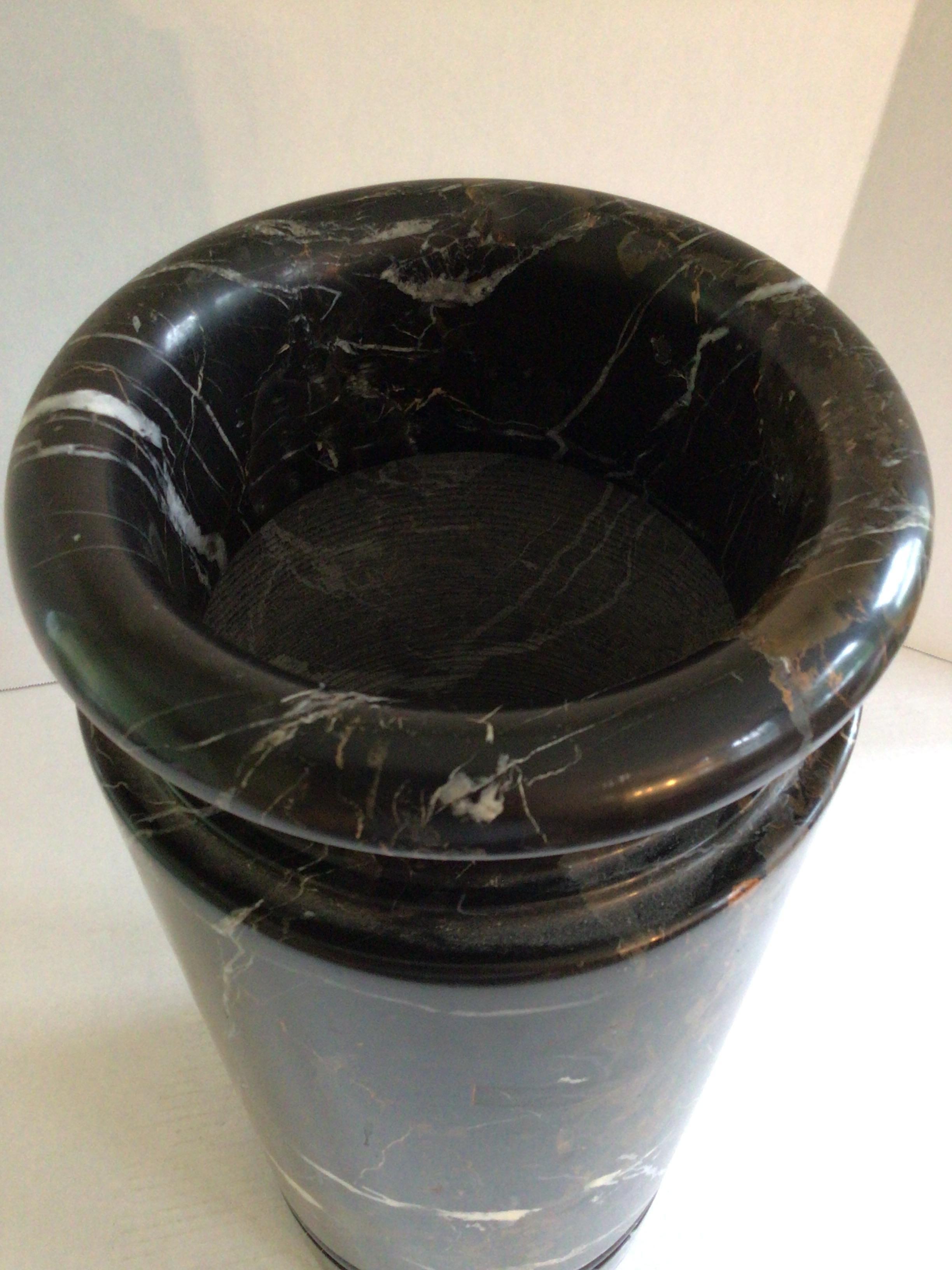 Late 20th Century 1970s Solid Marble Umbrella Stand