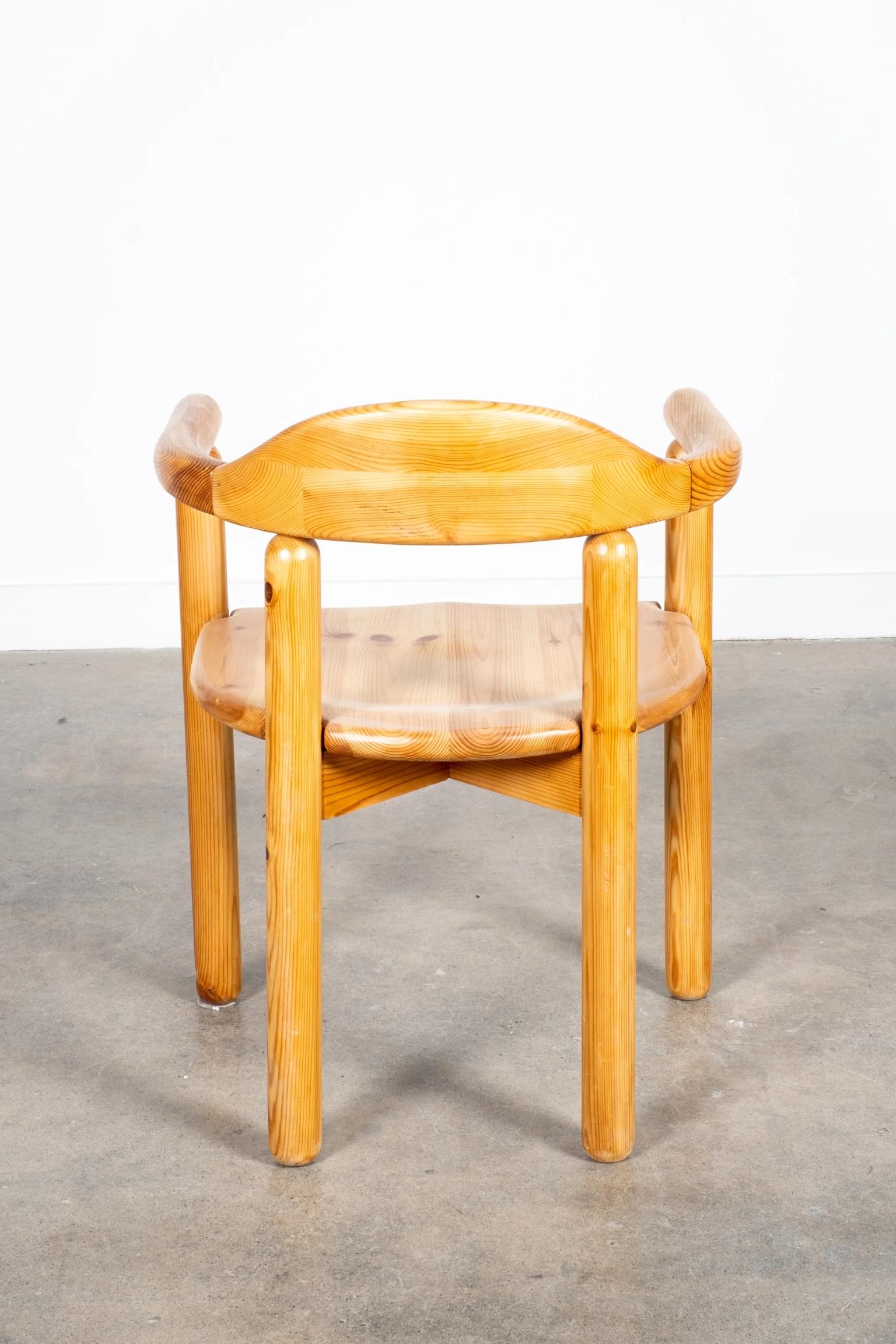 1970s Solid Pine Armchair by Rainer Daumiller In Good Condition For Sale In Toronto, CA
