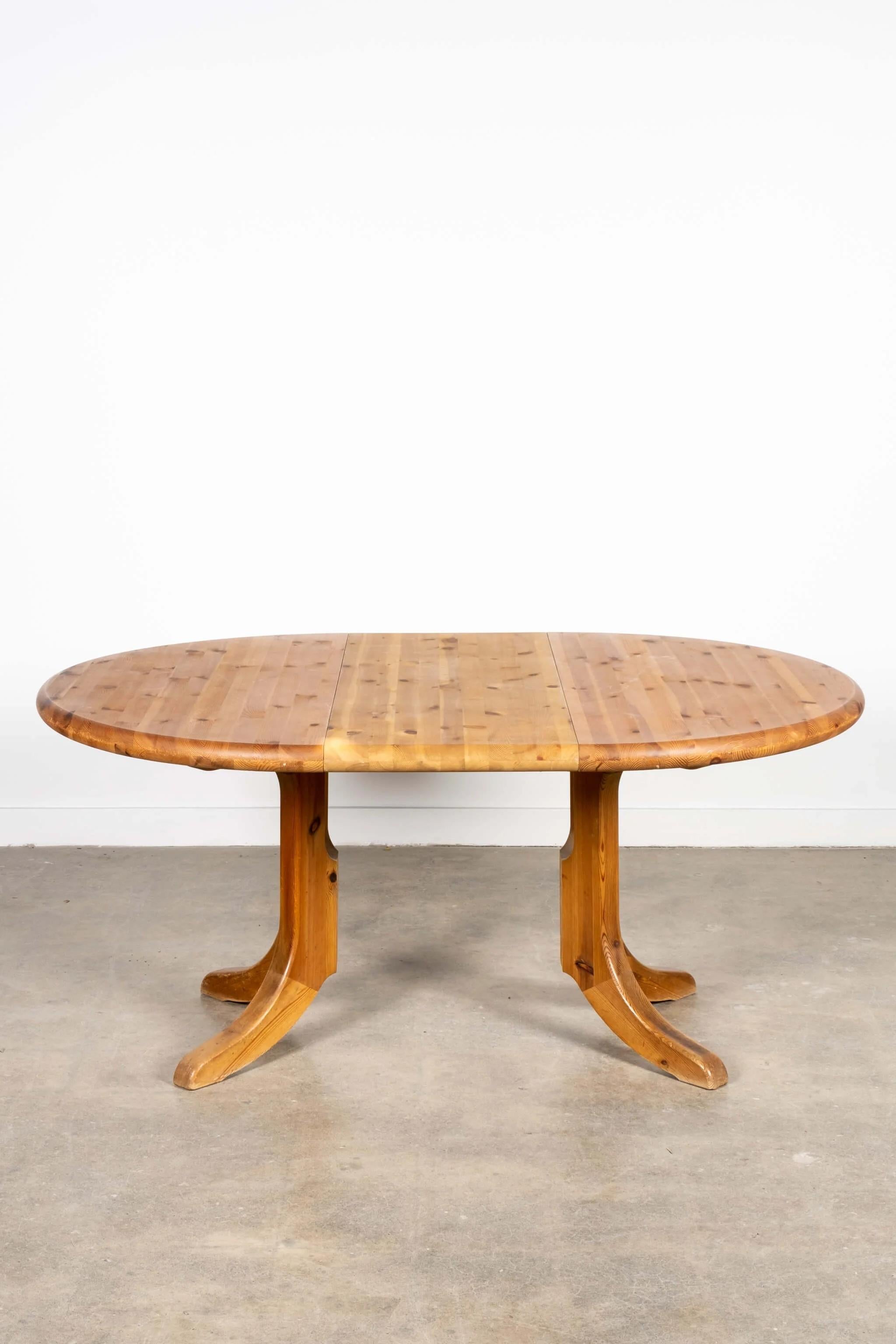 Danish 1970s Solid Pine Extendable Dining Table by Rainer Daumiller for Hirtshals Savva For Sale