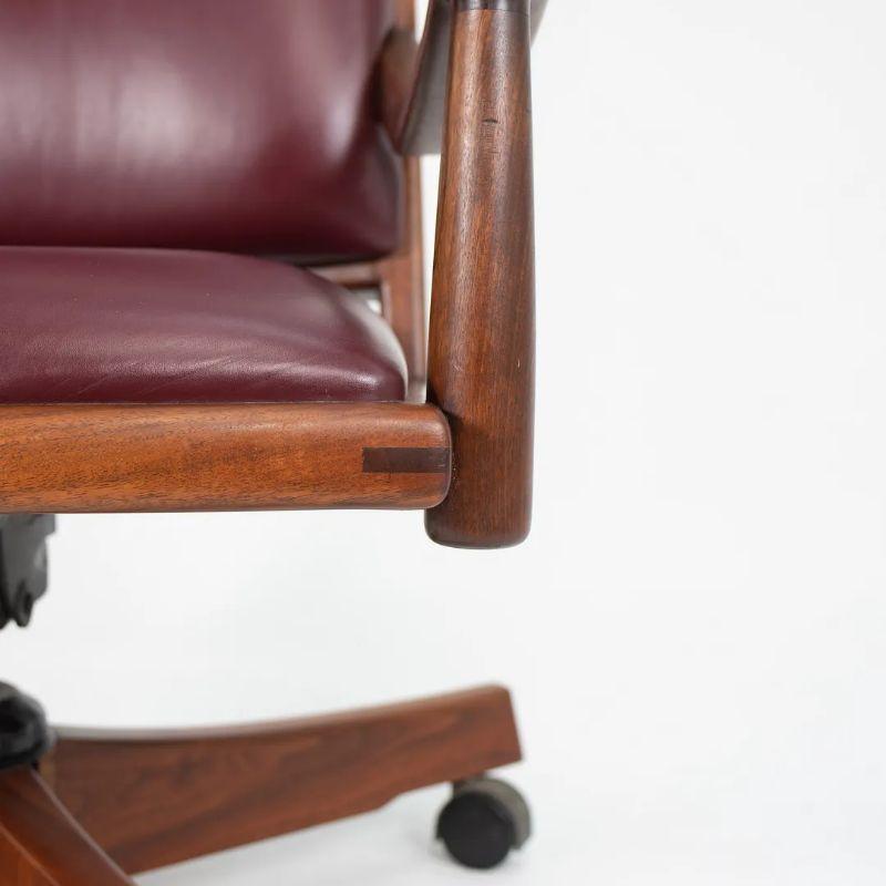 1970s Solid Walnut Desk Chair by John Nyquist made in California For Sale 3