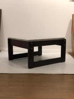 Tavolo basso Cocktail Tables di Lafer con base in legno massiccio e marmo italiano di Carrara degli anni '70