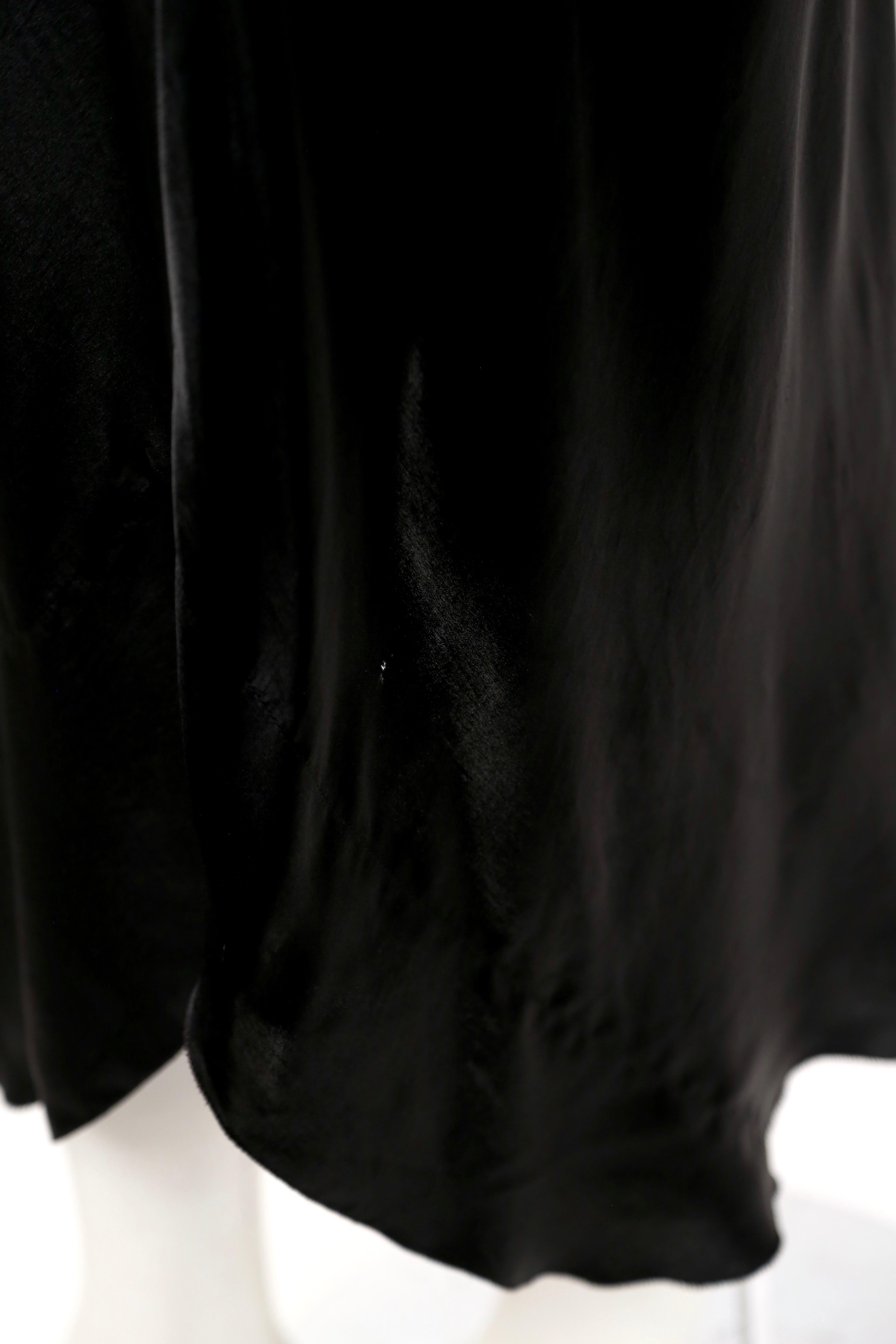 1970's SONIA RYKIEL black bias-cut layered silk dress For Sale 2
