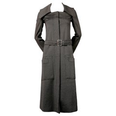 Retro 1970's SONIA RYKIEL black fitted trench