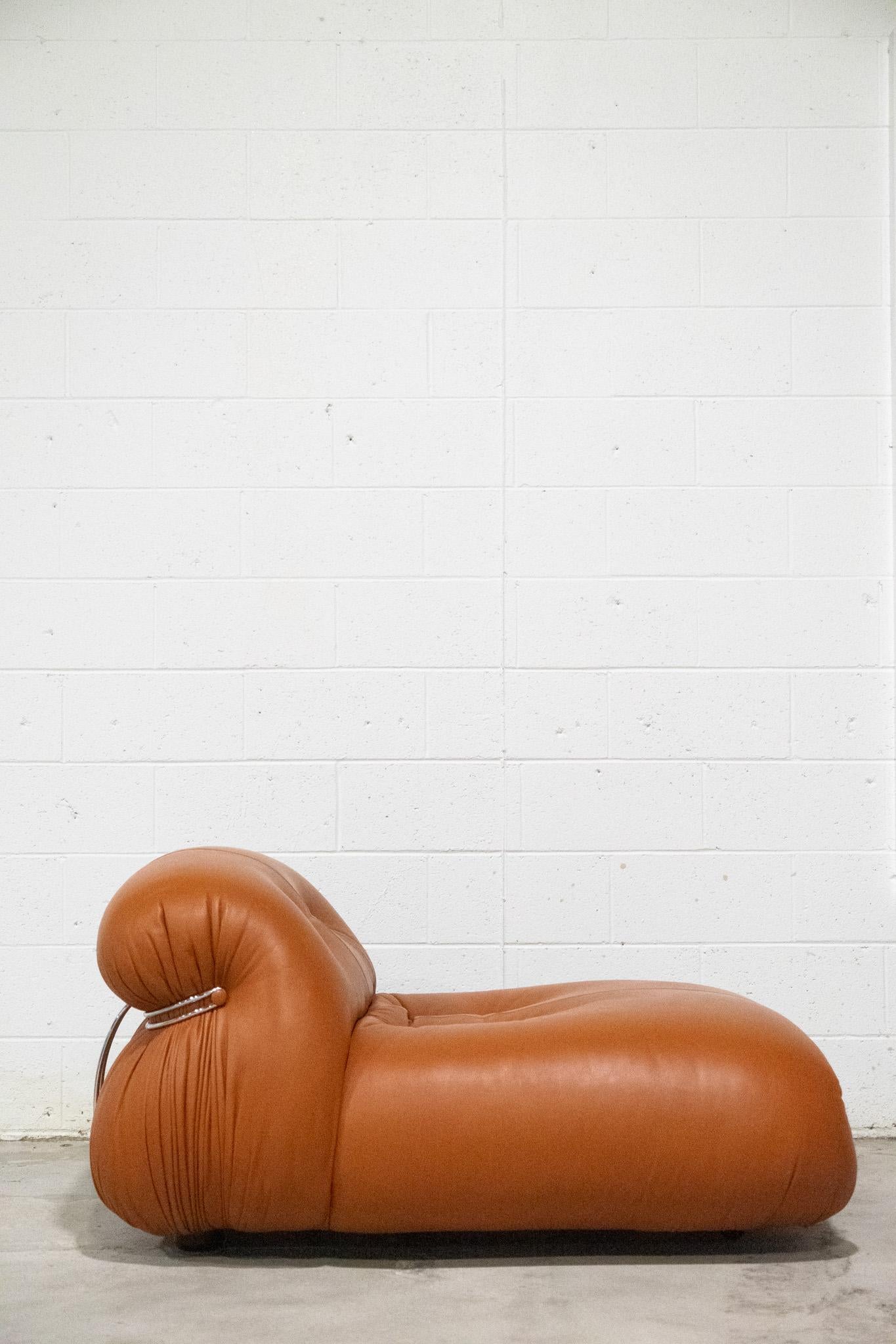 20th Century 1970s Soriana Chaise Lounge by  Afra and Tobia Scarpa, Cassina Italy  For Sale