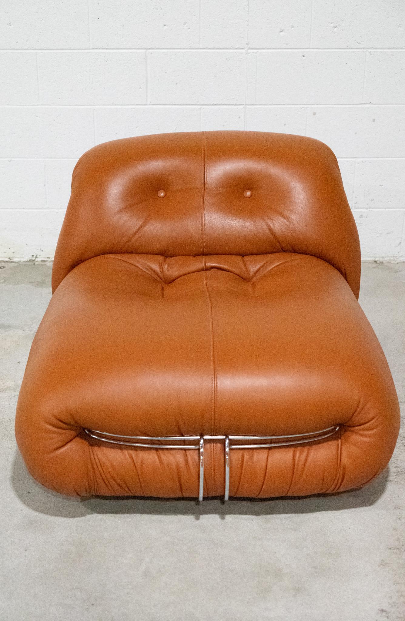 1970s Soriana Chaise Lounge by  Afra and Tobia Scarpa, Cassina Italy  For Sale 1