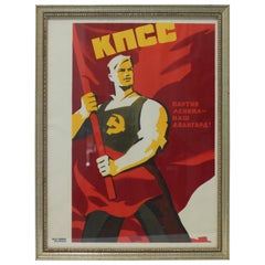 Vintage 1970s Soviet Union Poster