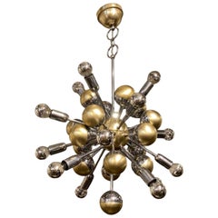 1970s Space Age 16 Lights Sputnik Chandelier by Reggiani