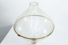 1970s Space Age Acrylic Teardrop Shape Standing Terrarium Floor Planter