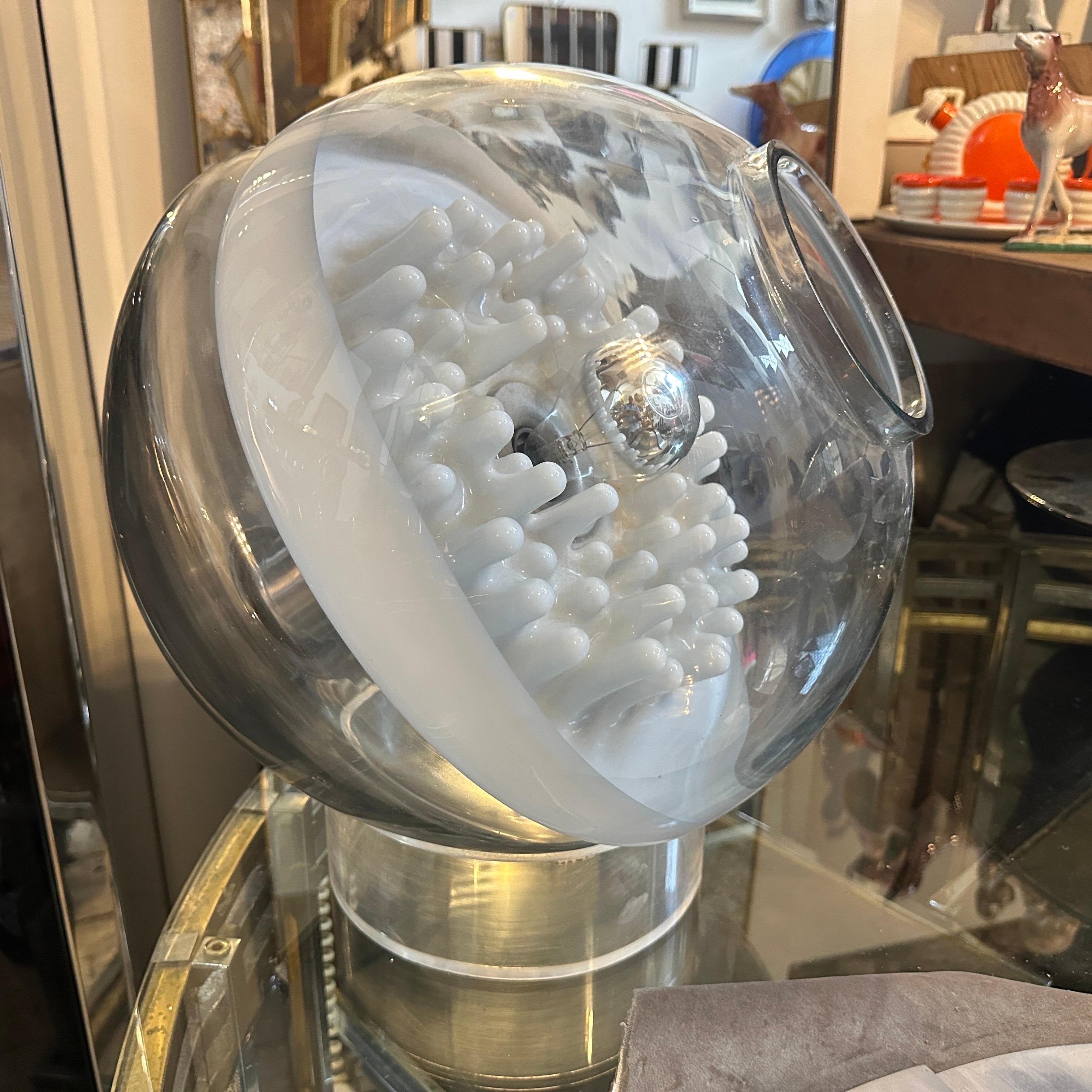 1970s Space Age Carlo Nason for Leucos Table Lamp Stalagmiti Series For Sale 6