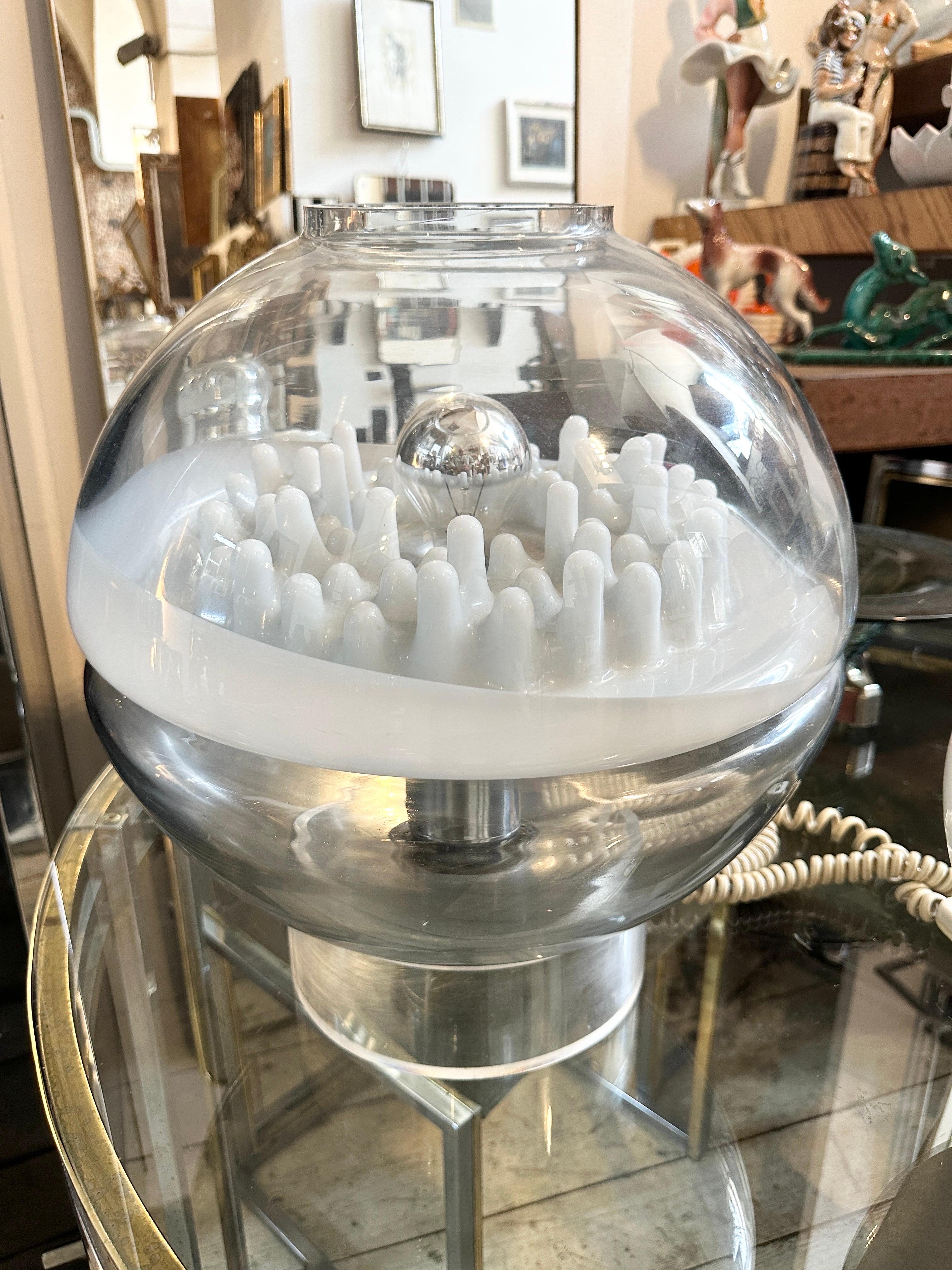 Italian 1970s Space Age Carlo Nason for Leucos Table Lamp Stalagmiti Series For Sale