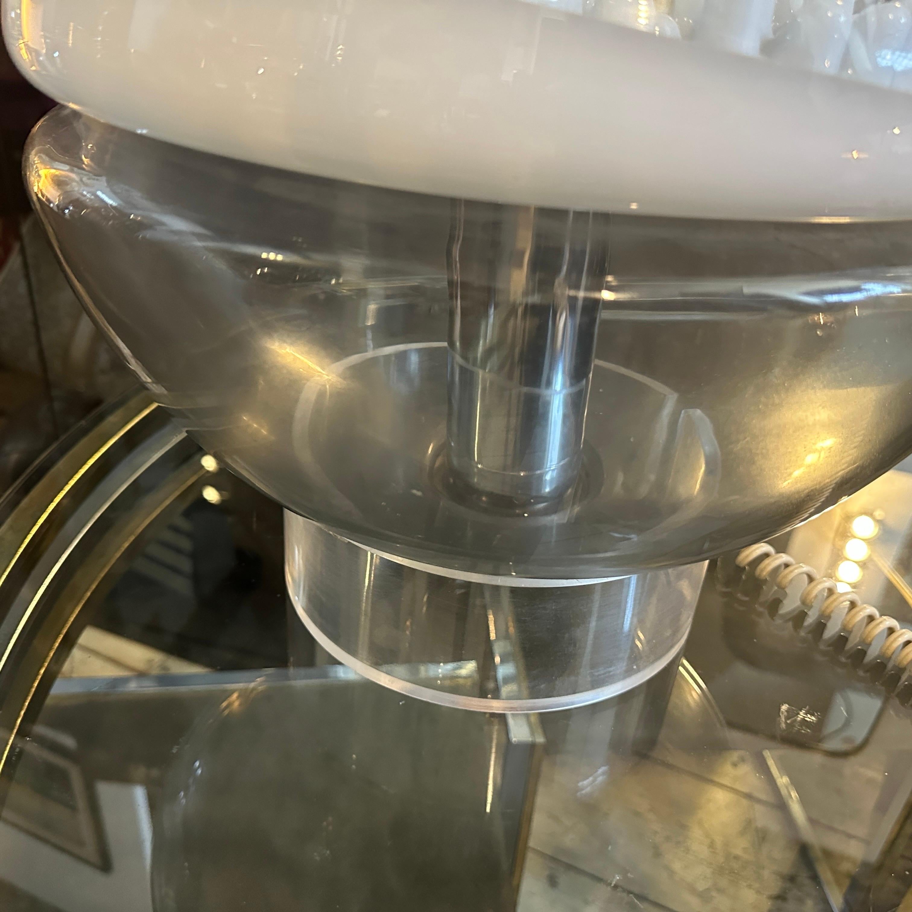 Hand-Crafted 1970s Space Age Carlo Nason for Leucos Table Lamp Stalagmiti Series For Sale