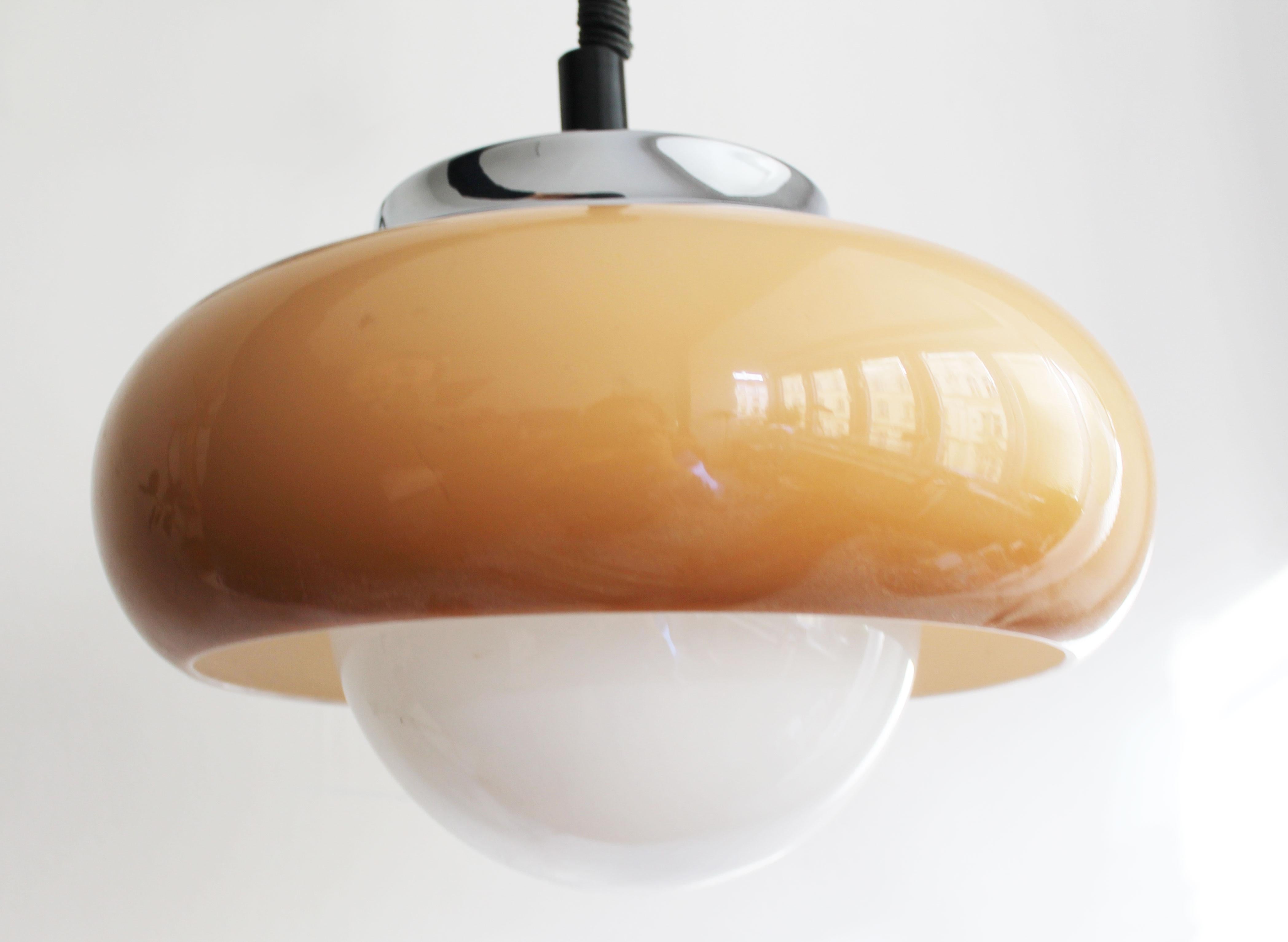 Italian 1970's Space Age Ceiling Lamp by Guzzini, Italy