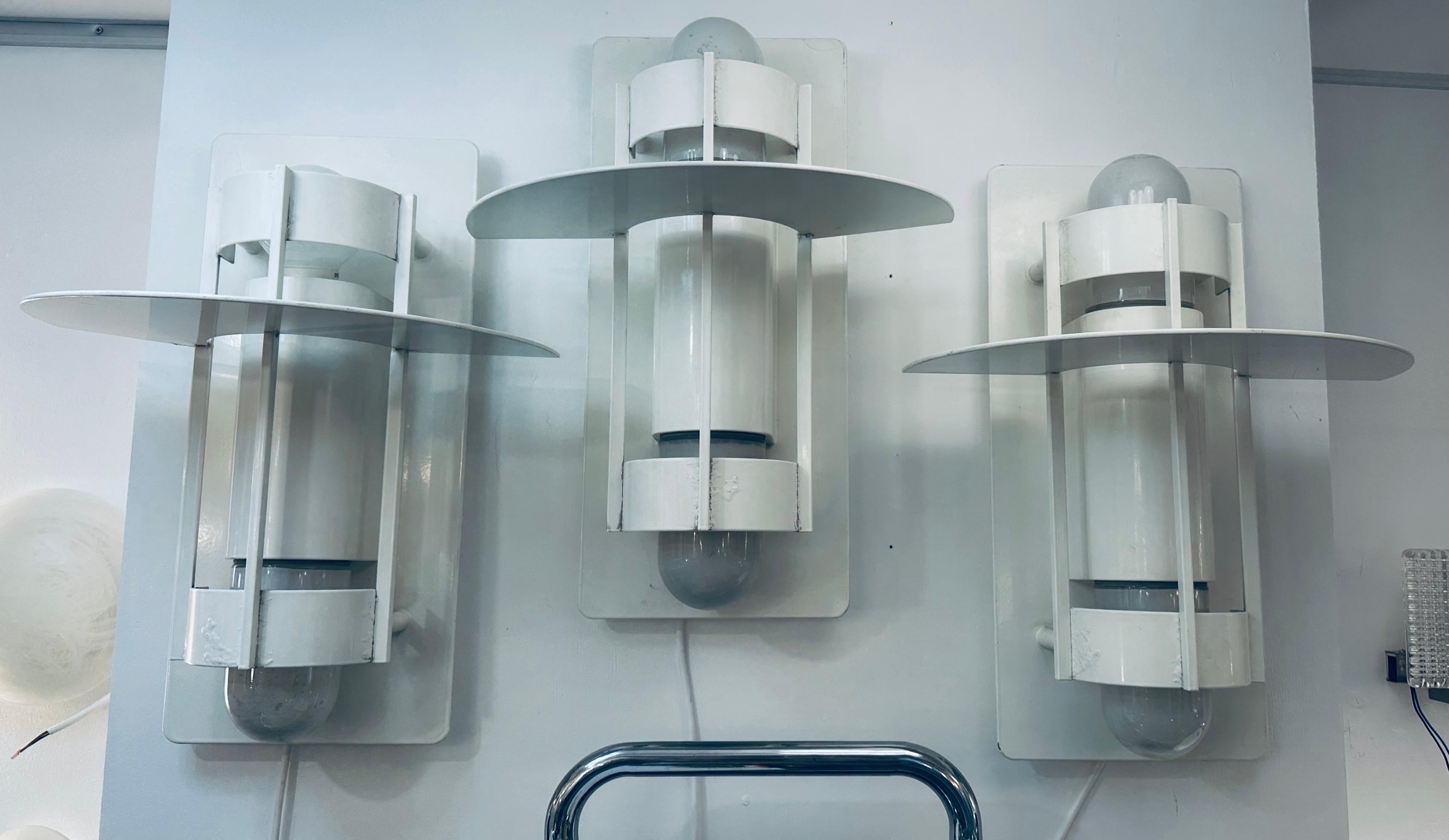 Lampada da parete per esterni A Space AGE danese Louis Poulsen degli anni '70 di Joachim Lepper in vendita 12