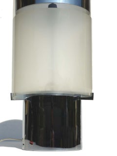 1970s Space Age Design Italian Chrome Table Lamp
