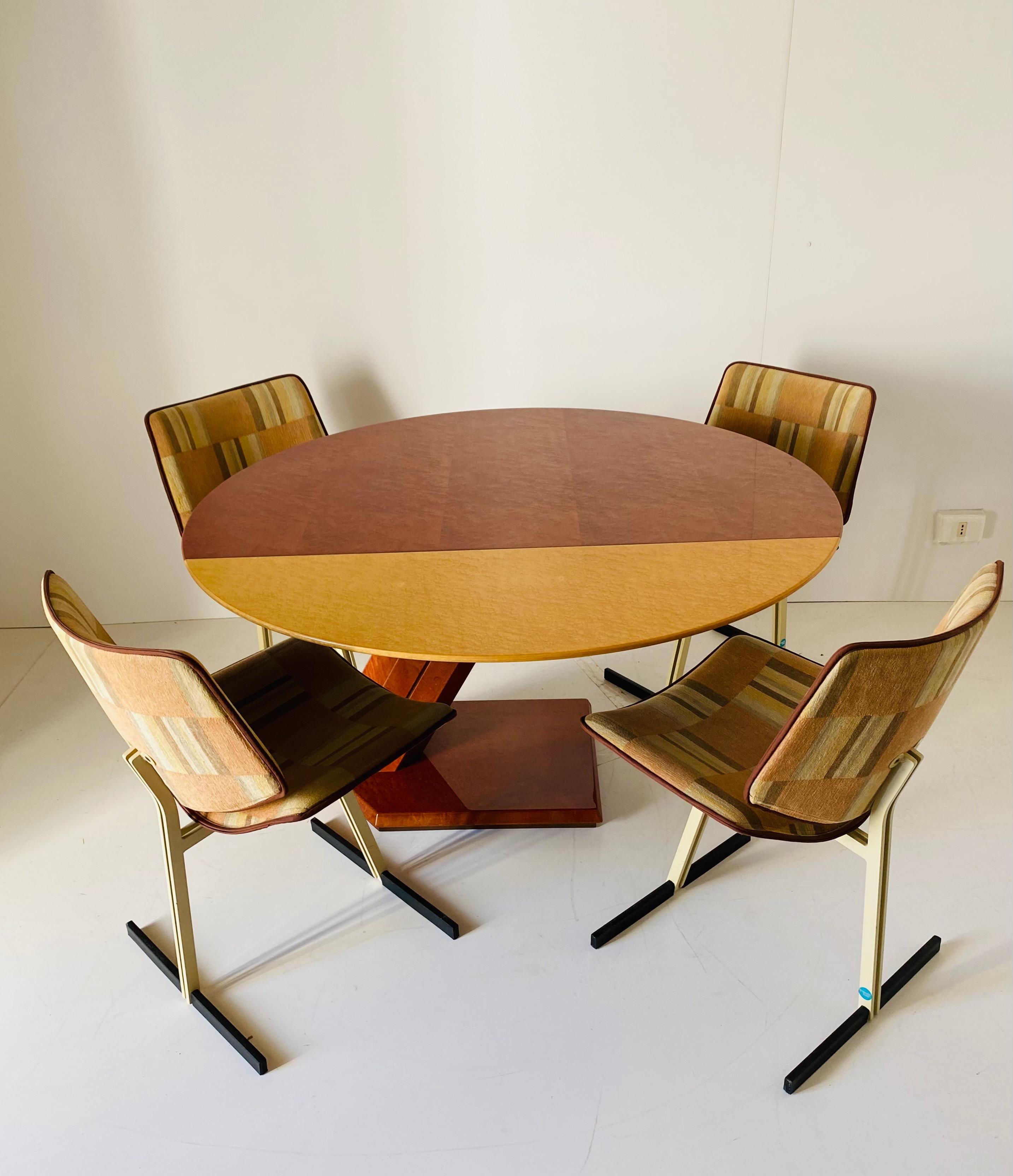 Space Age Vintage Dining Room Set, Giovanni Offredi for Saporiti, Italy 1970's