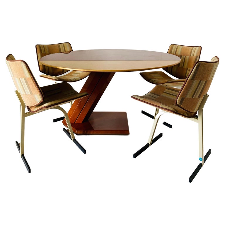Vintage Dining Room Set, Giovanni Offredi for Saporiti, Italy 1970's at