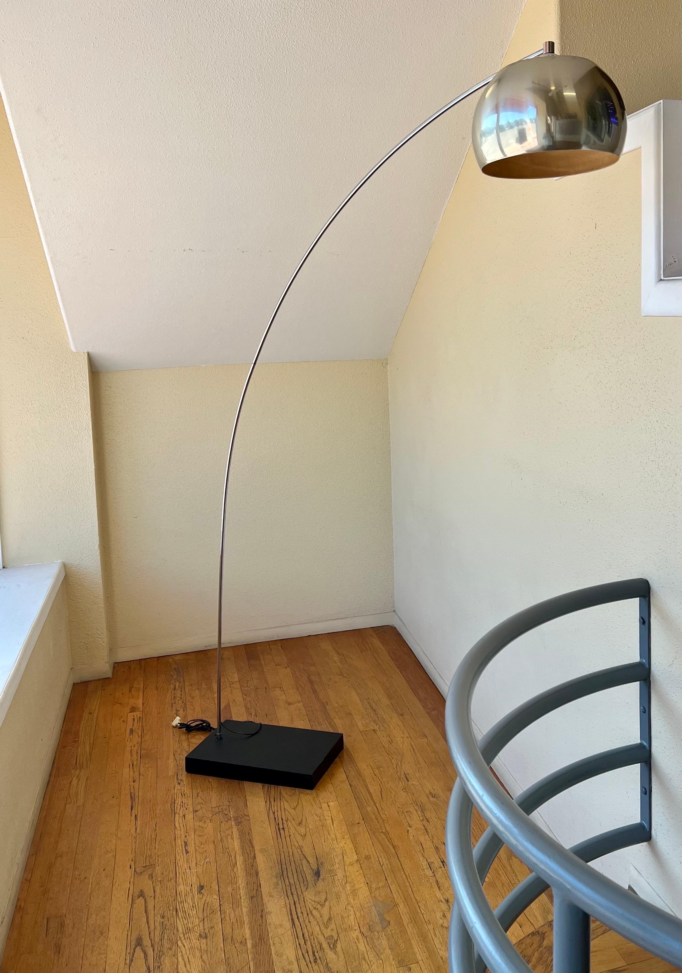American 1970's Space Age Floor Arch Lamp For Sale