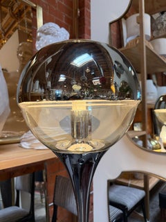 Lampadaire Space AGE des années 1970 en acrylique fumé et ambré, Italie