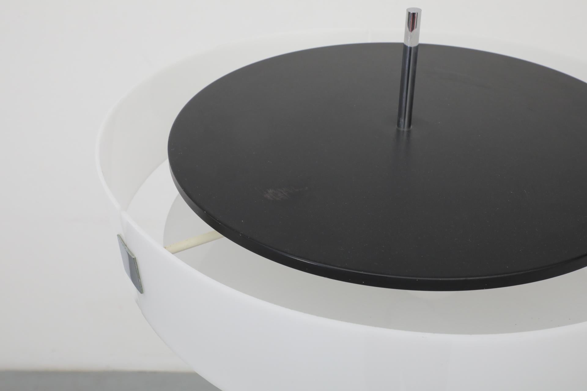 1970s Space Age Floor Lamp with White Plexi Disc Shade by Cosack Leuchte 8