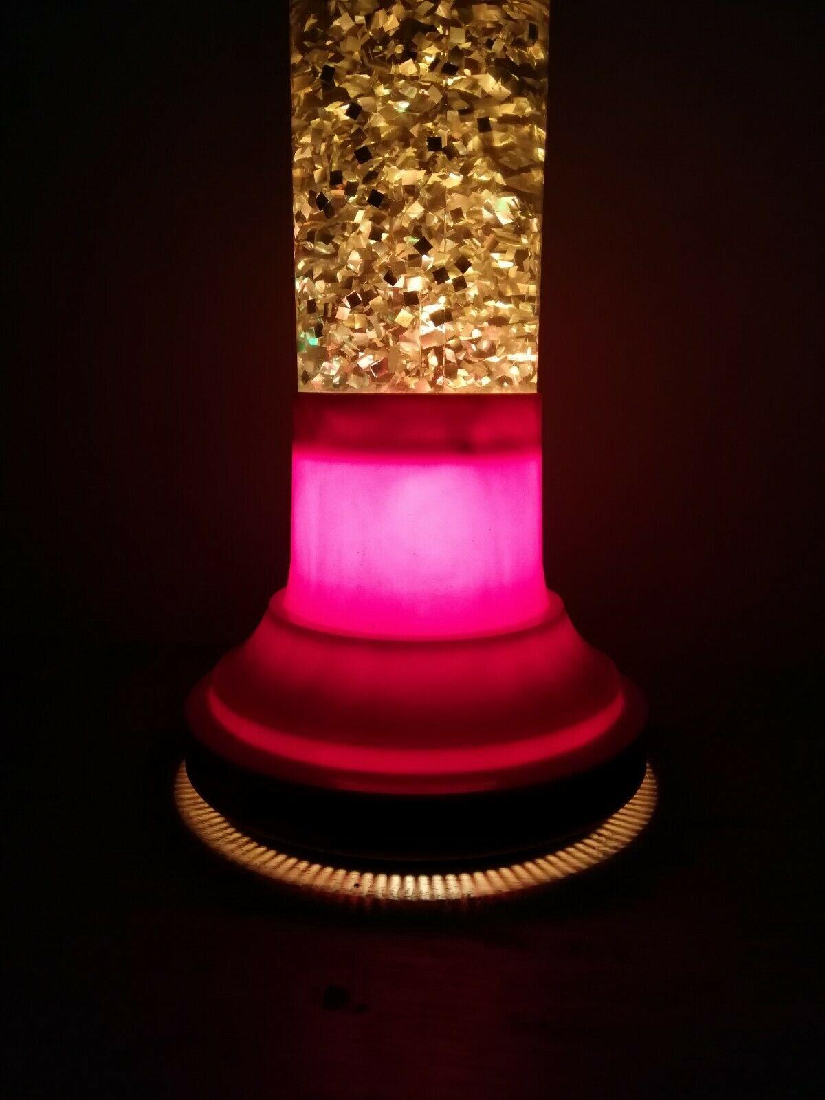 glitter pineapple lamp