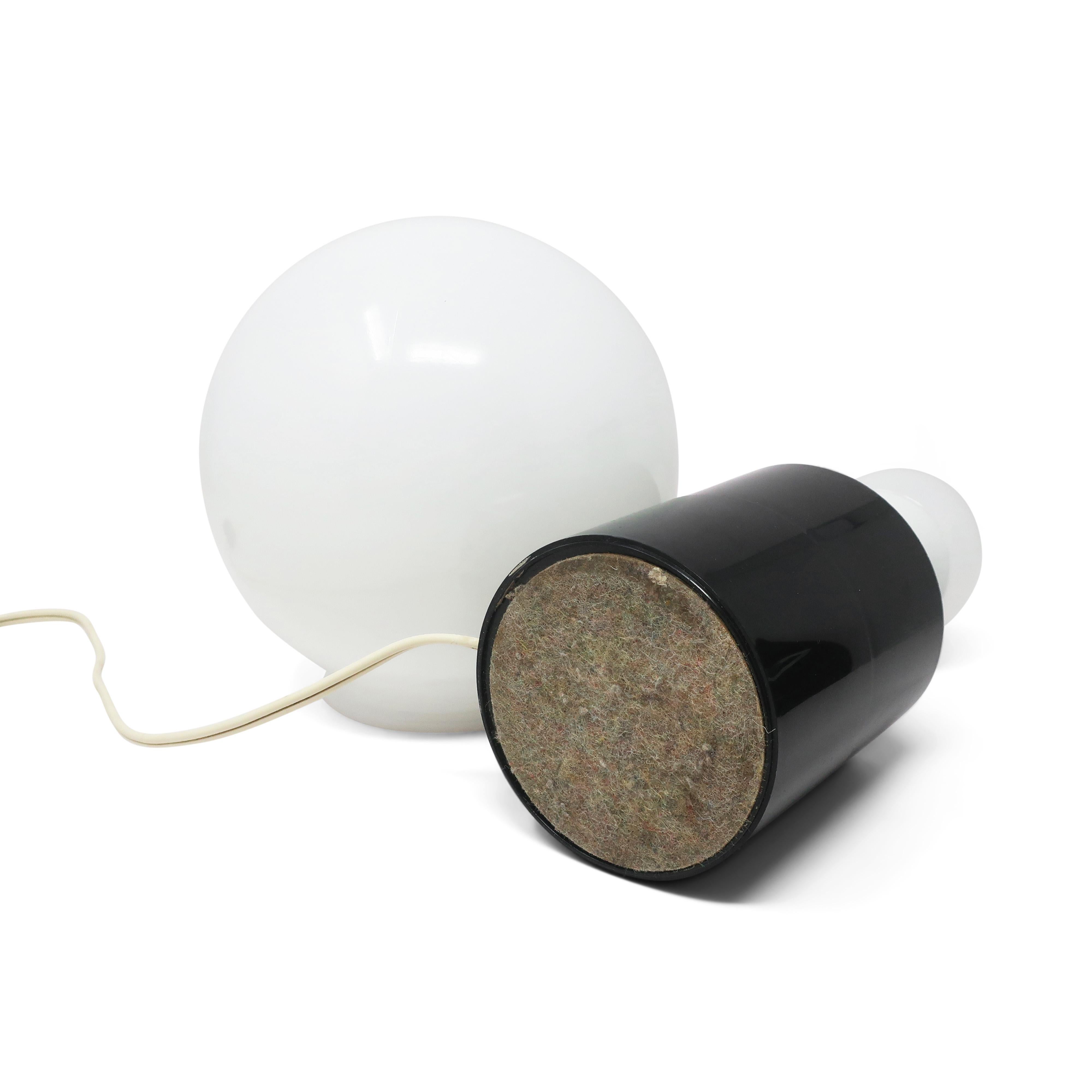 Glass 1970s Space Age Globe Table Lamp For Sale