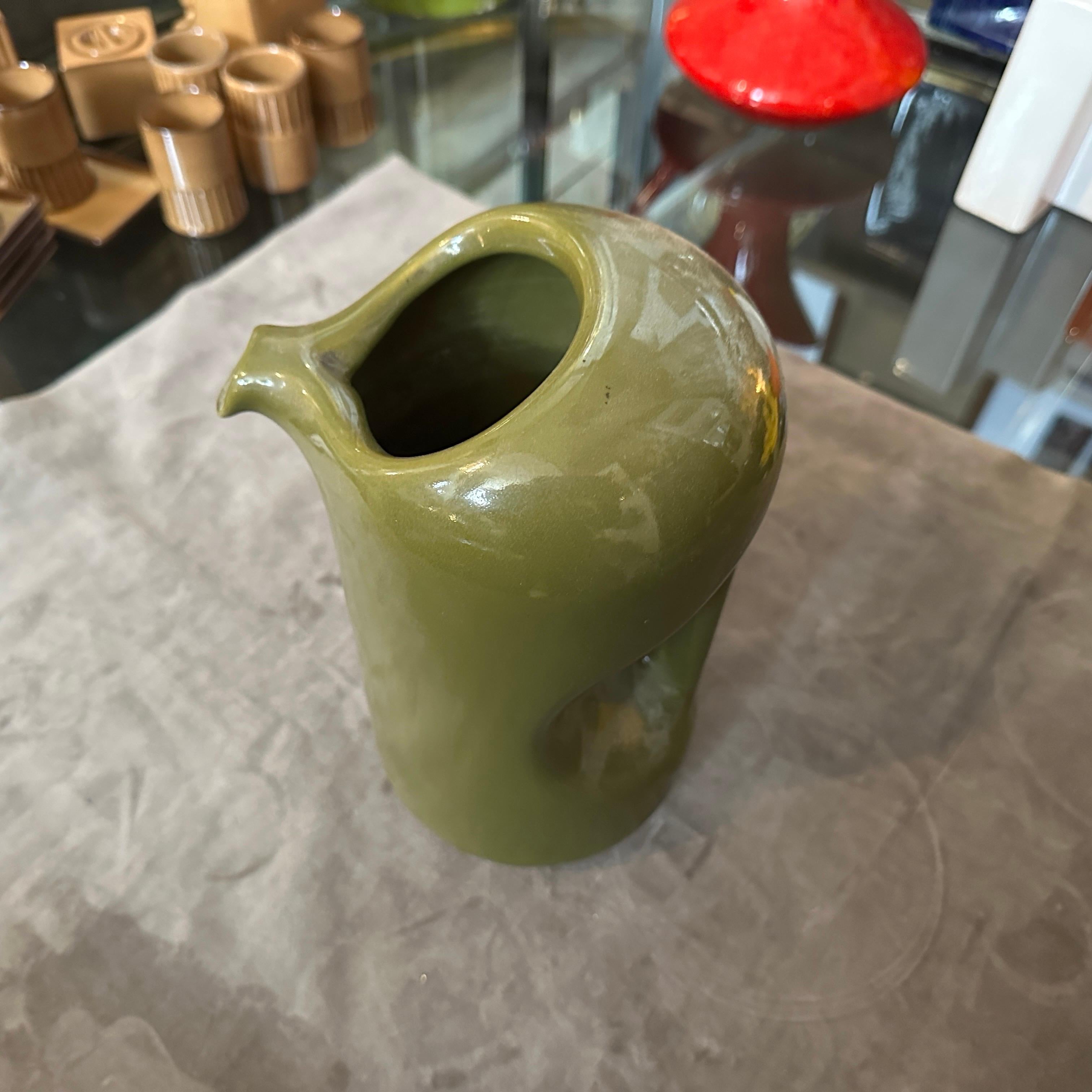 Ceramica Brocca in ceramica Greene & Greene degli anni '70 di Enzo Bioli per Il Picchio in vendita