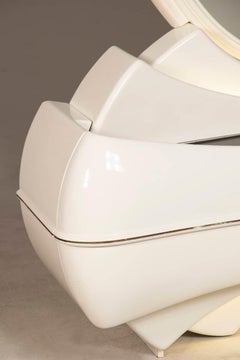 1970s  Space Age lacquered wood and fibreglass DBM Italia Dressing Table