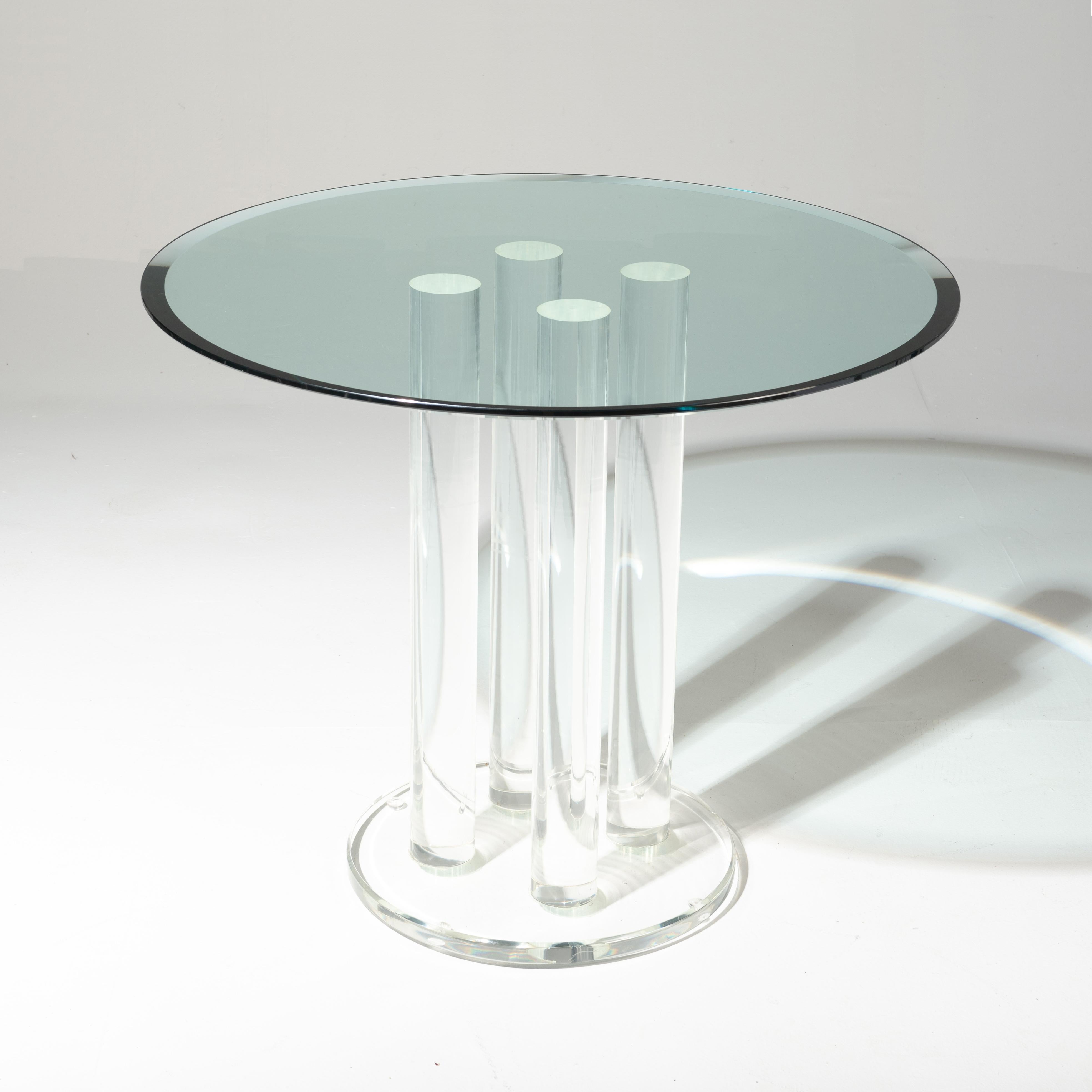 American 1970s Space Age Lucite Dining or Center Table