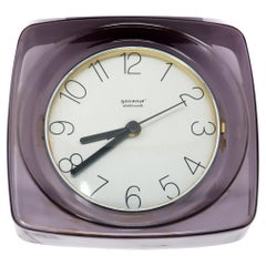1970s Space Age Lucite Wall Clock by Gorenje
