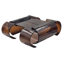 1970s Space Age Modular Acrylic Coffee Table, Amber, Europe