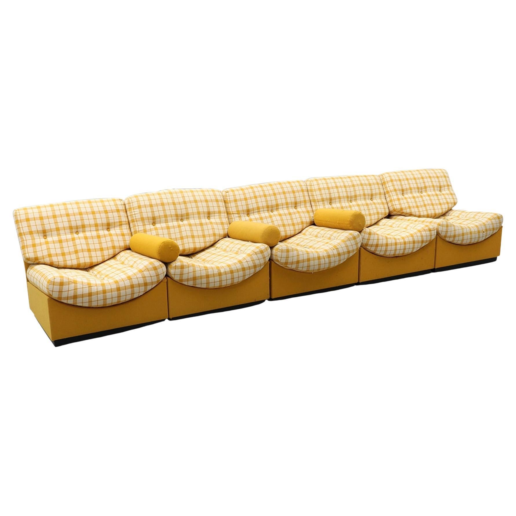 Space Age Danish Modern Sectional Corner Sofa For Sale at 1stDibs