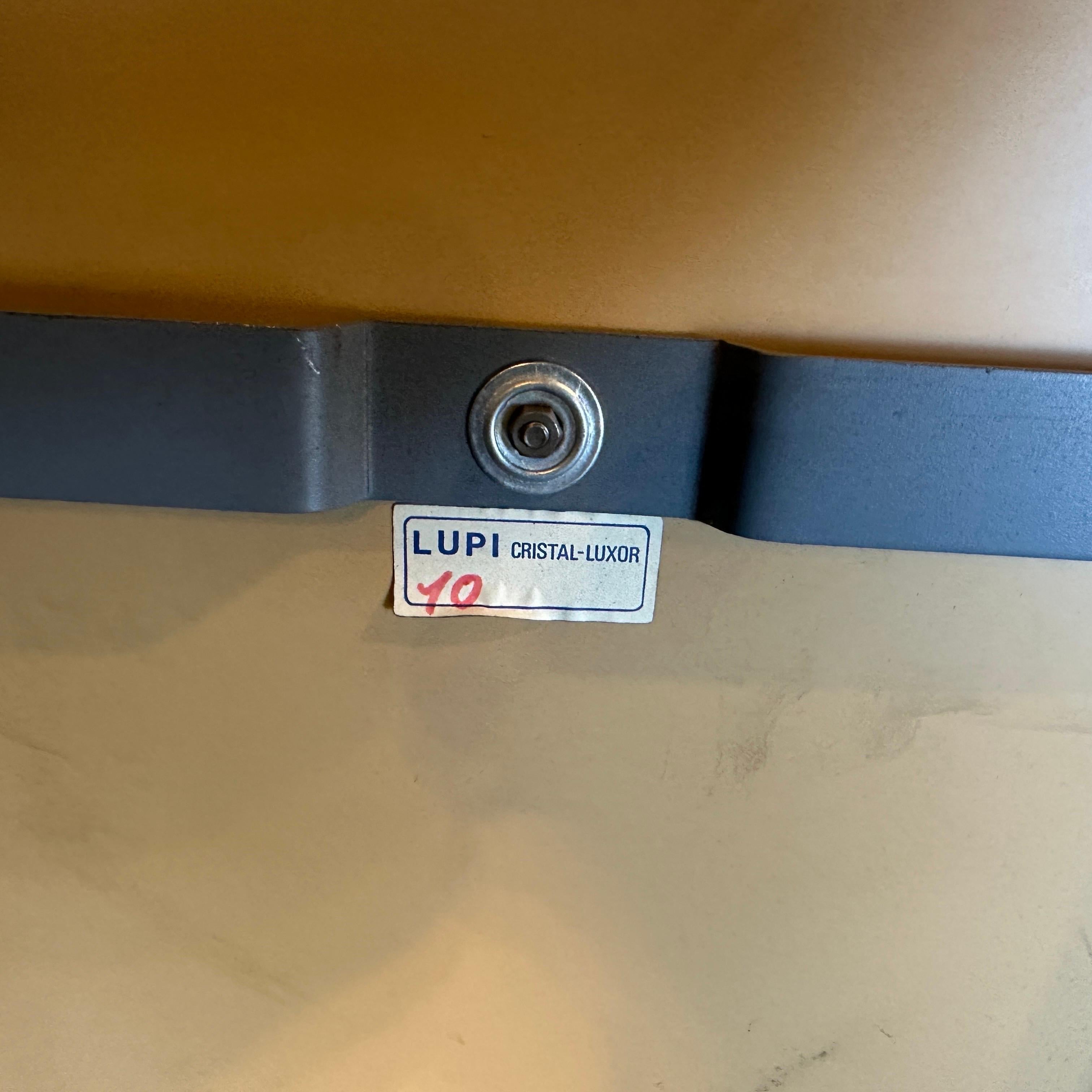 Quadratischer Wandspiegel aus rosa und klarem Glas von Lupi Cristal Luxor, Space Age, 1970er Jahre im Angebot 8