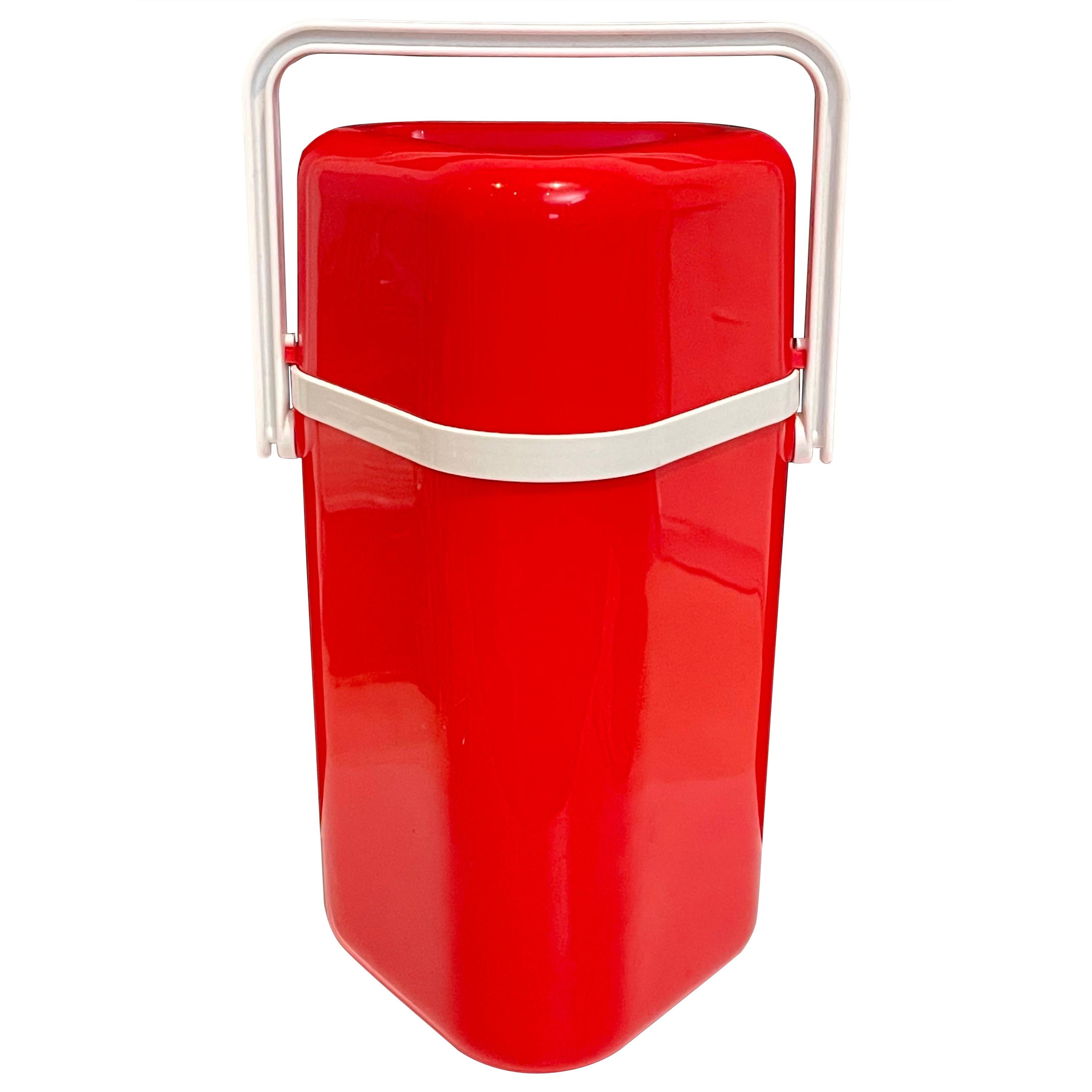 1970s Space Age Portable Plastic Wine Caddy Triple-Bottle Capacity