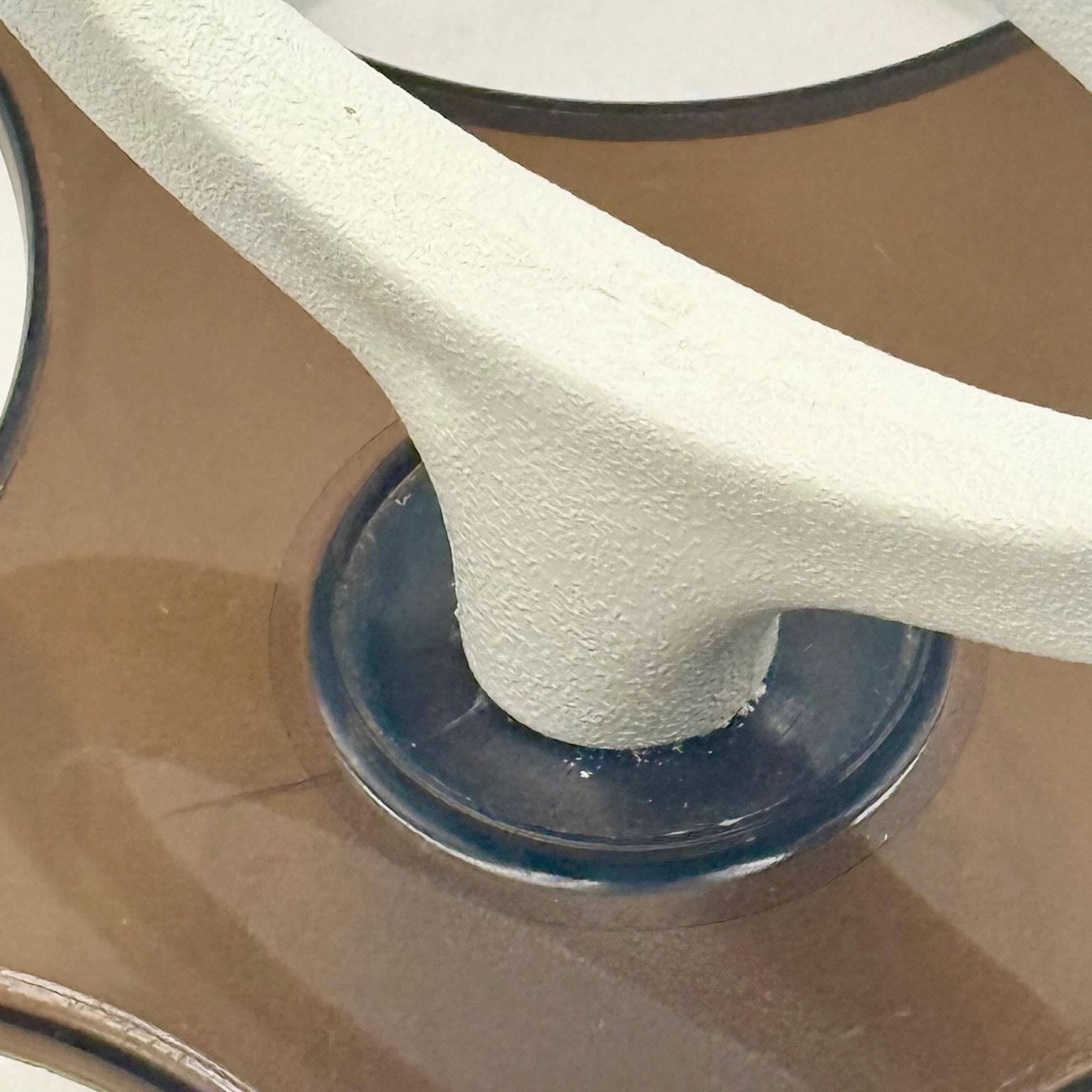 1970s Space Age Rotating Bottle Holder in White Plastic Made in Holland in vendita 1