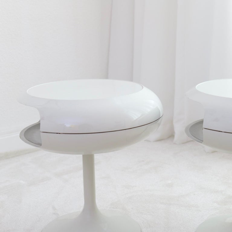 1970s space age side tables For Sale at 1stDibs