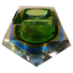 1970 Space Sommerso Murano Glass Ashtray by Seguso