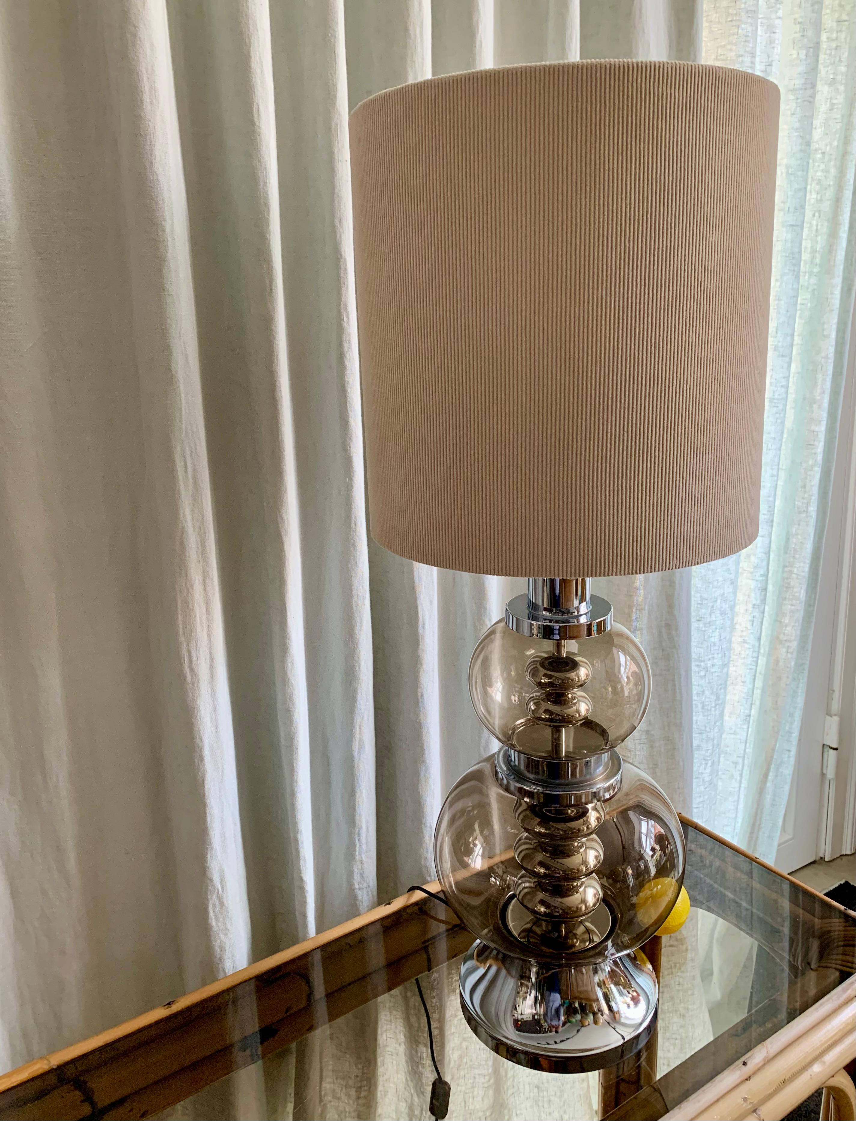 French 1970s Space Age Table Lamp For Sale