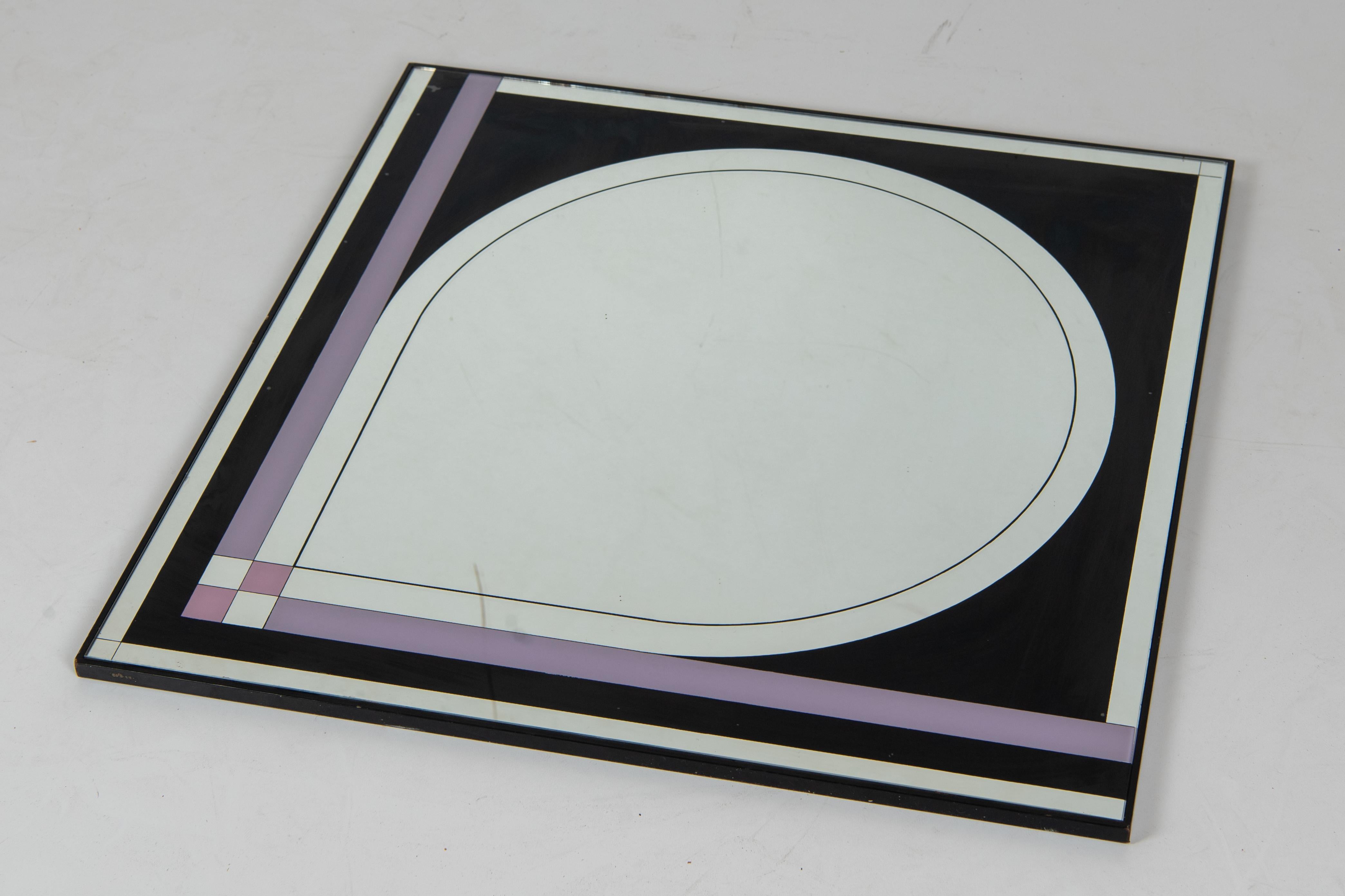 Italian 1970s Space Age Vintage Wall Mirror