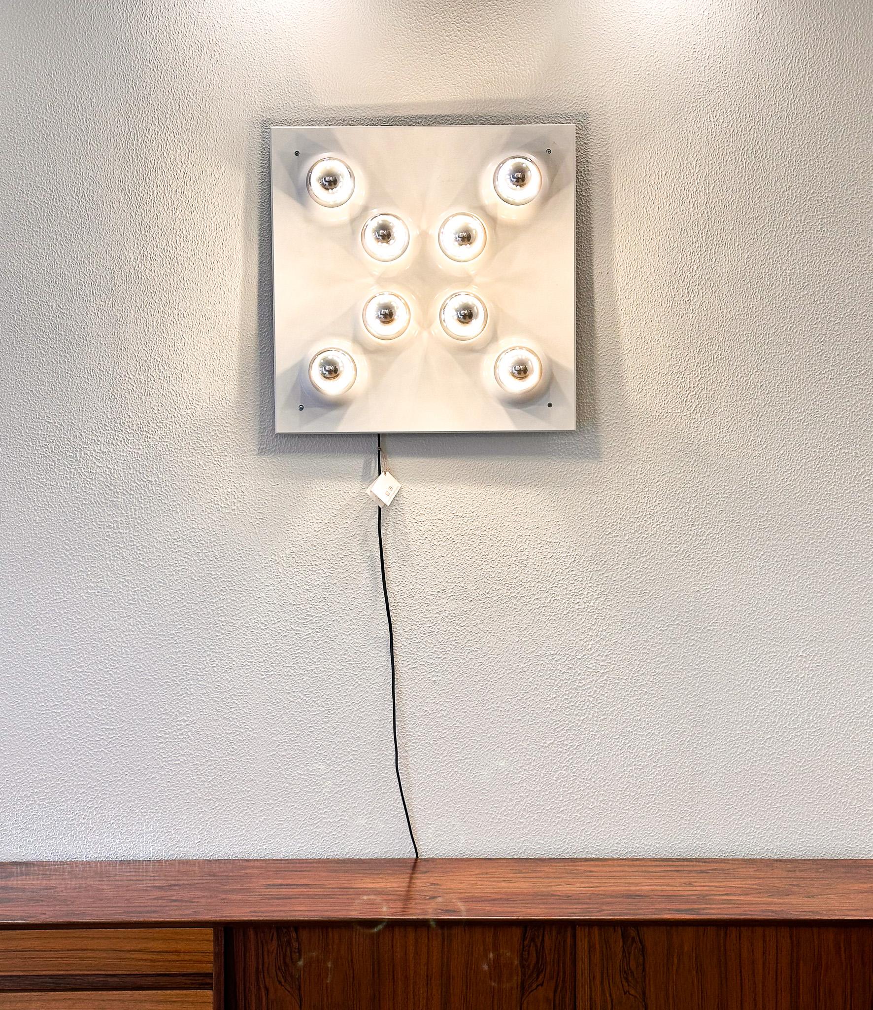 Late 20th Century 1970s Space Age Wall Lamp For Sale