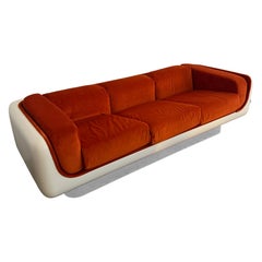 Vintage 1970's Space Age William Andrus Steelcase Sofa