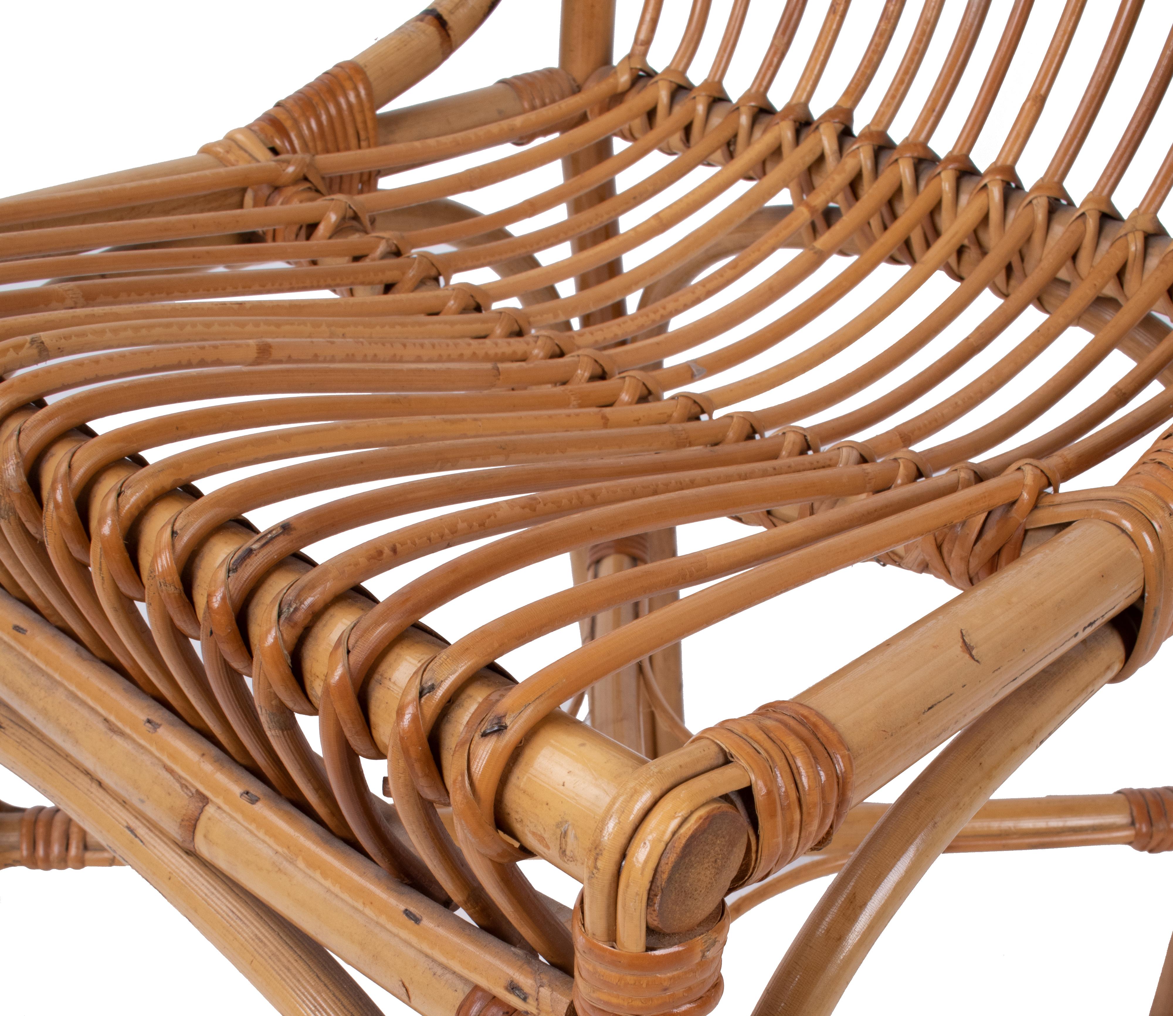 1970s Spanish Bamboo Chair 2