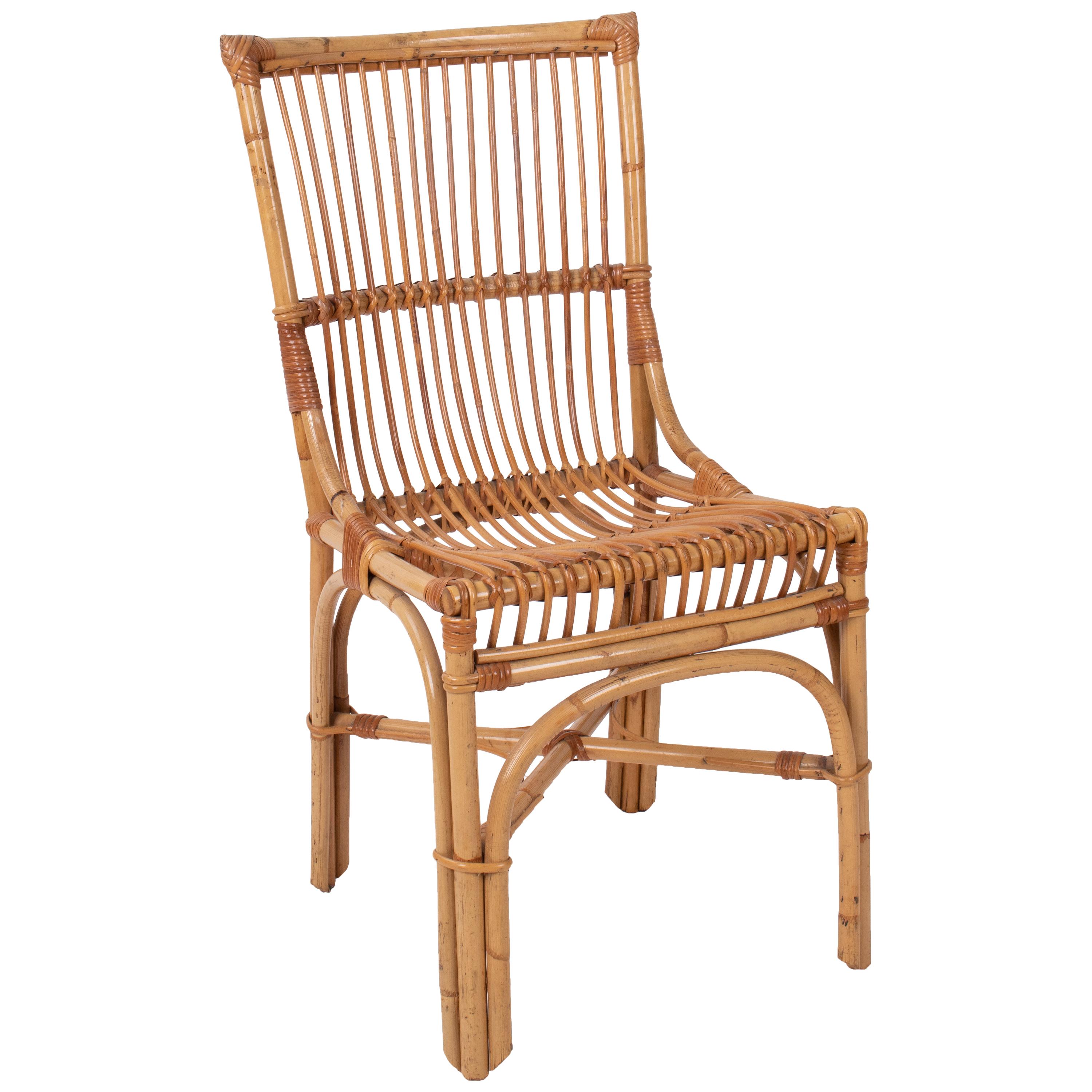 1970s Spanish Bamboo Chair