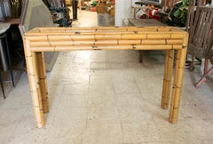 1970s Spanish Bamboo Console