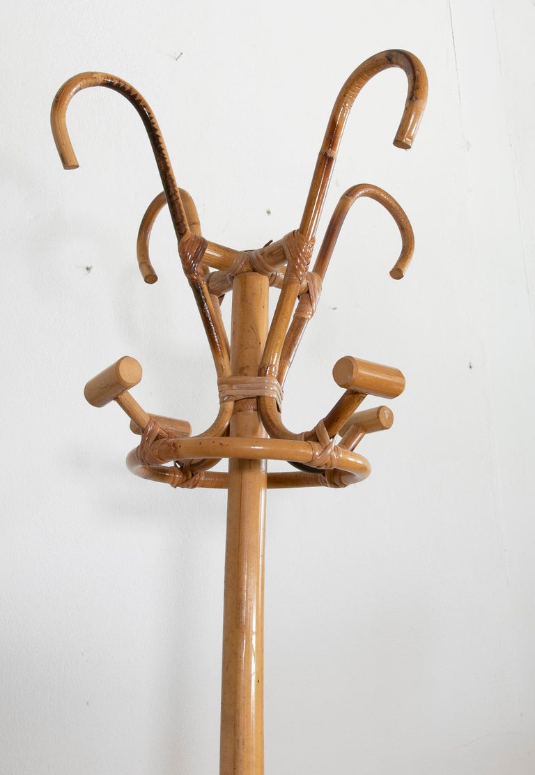 1970s, Spanish, Bamboo Floor Coat Hanger For Sale at 1stDibs