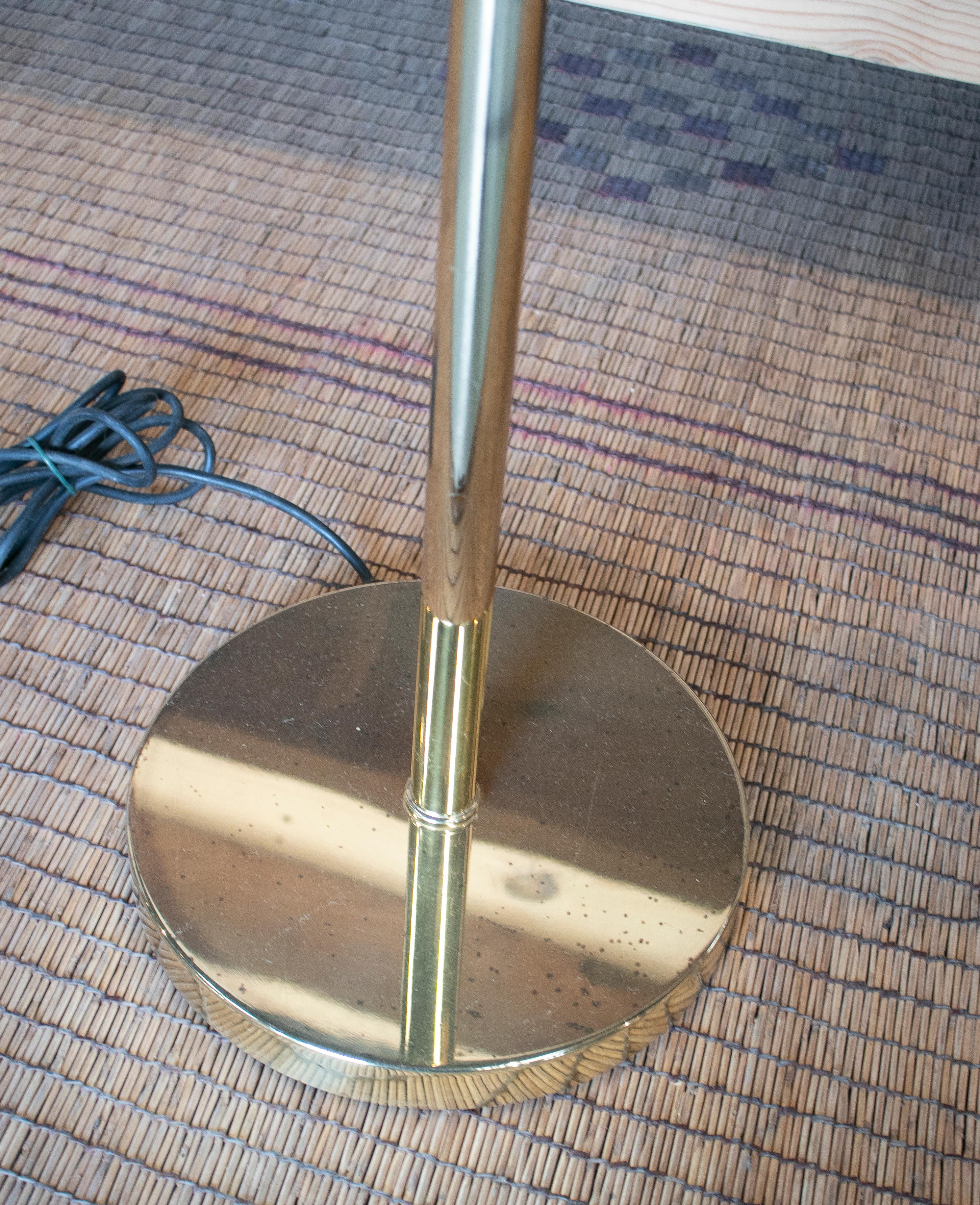 1970s Spanish Bronze Adjustable Standing Lamp 11