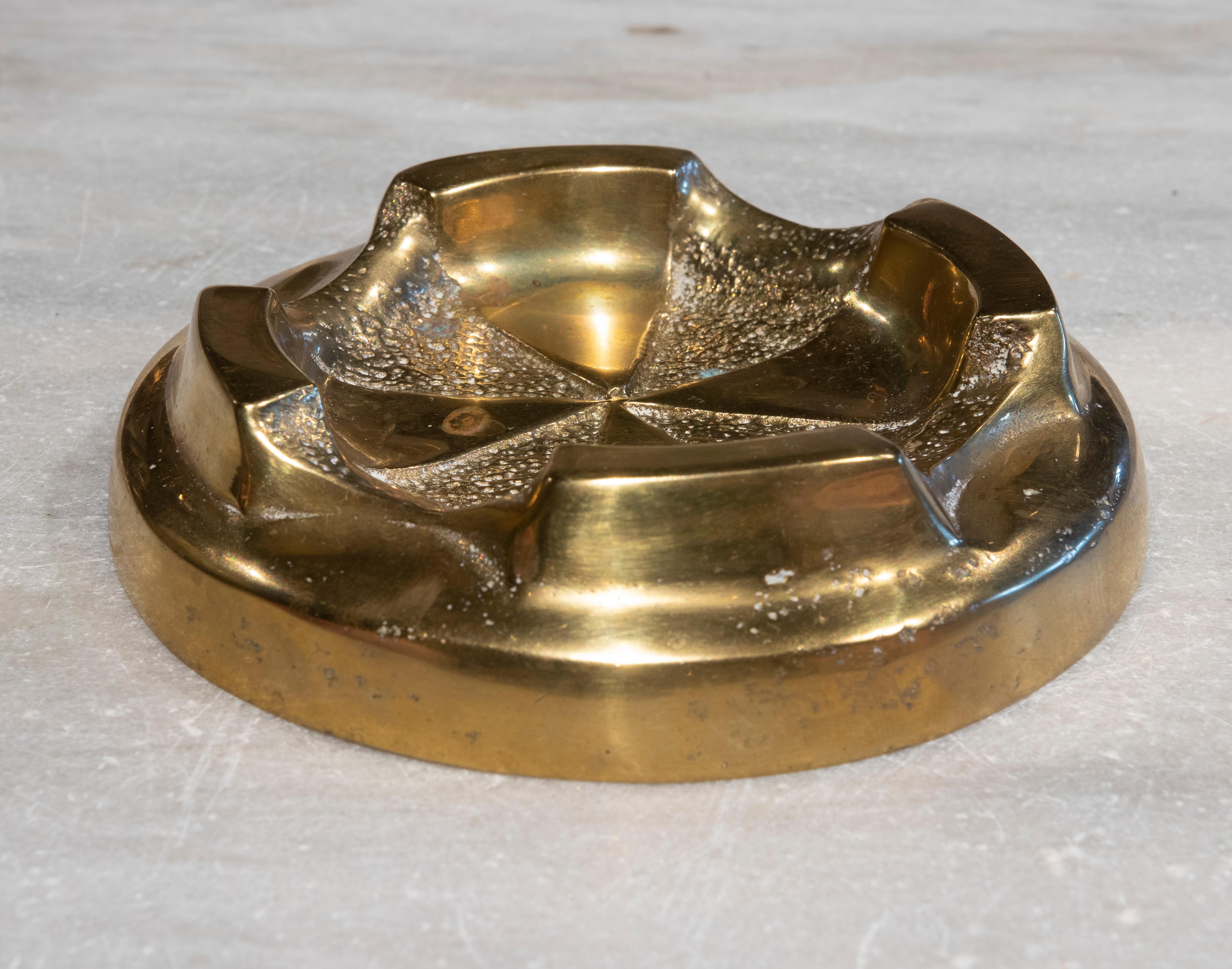 1970s Spanish bronze ashtray.